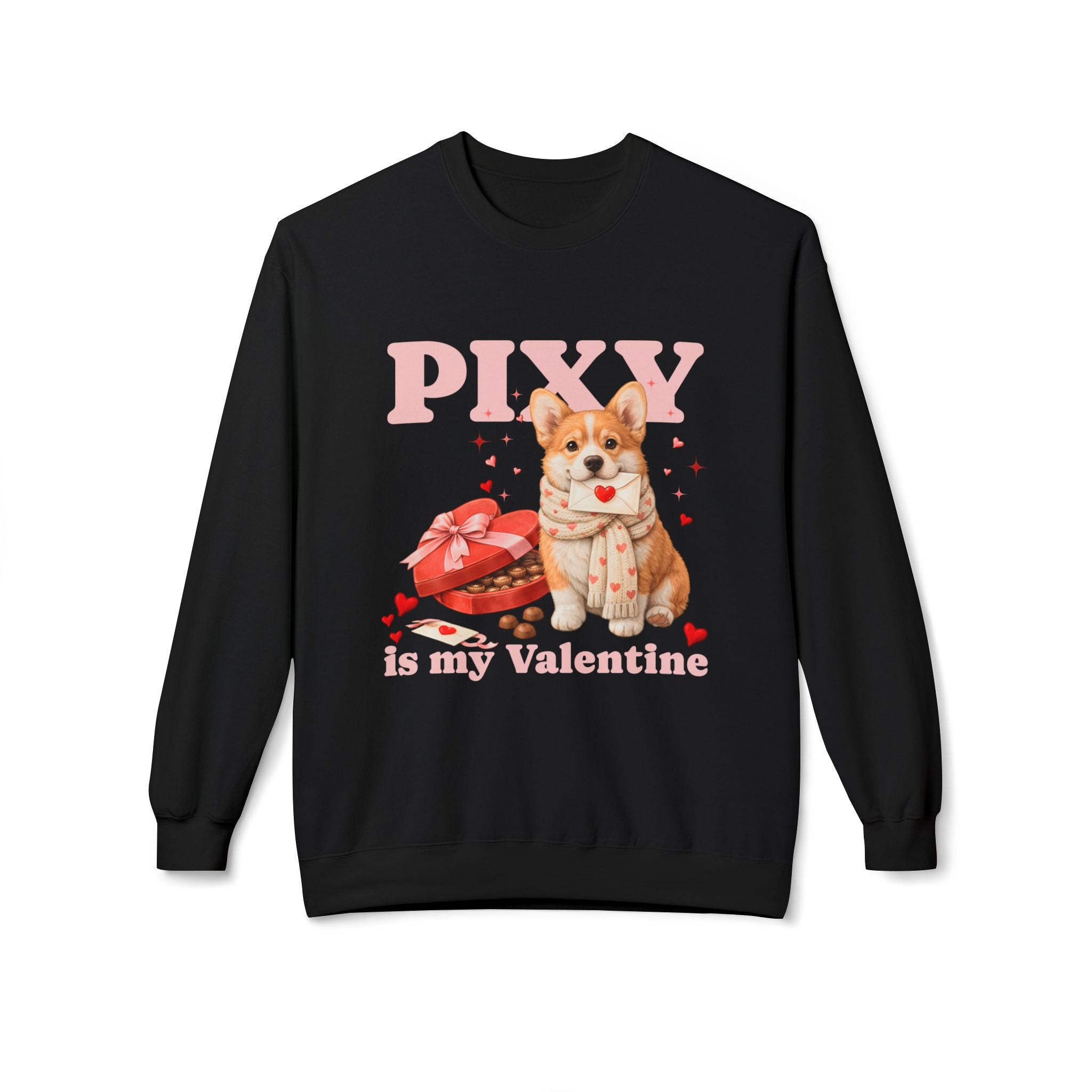 Corgi Matching Dog and Owner Valentine Shirts | Custom Dog Mom Sweatshirt and Dog Hoodie Set