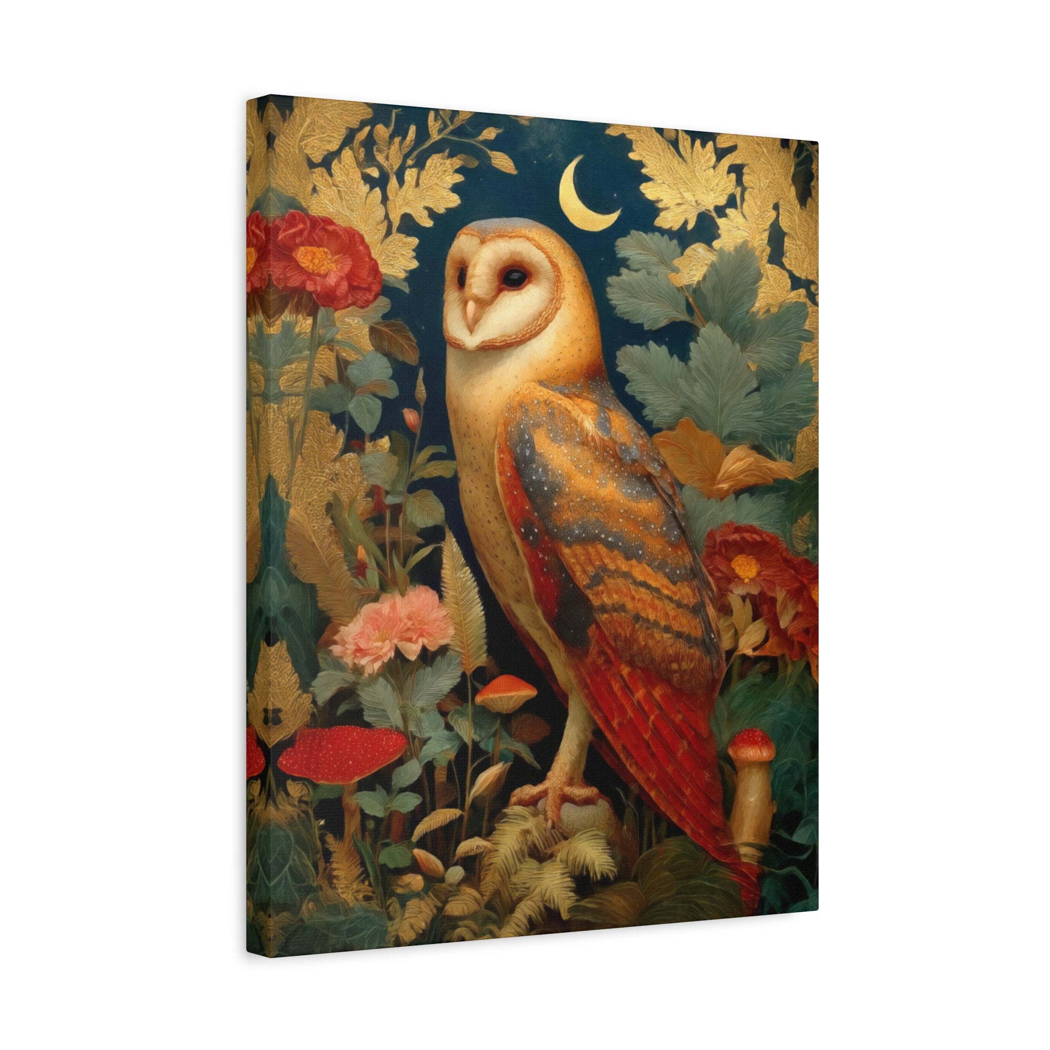 Barn Owl Canvas | Woodland Creatures Wall Art for Nature-Inspired Homes