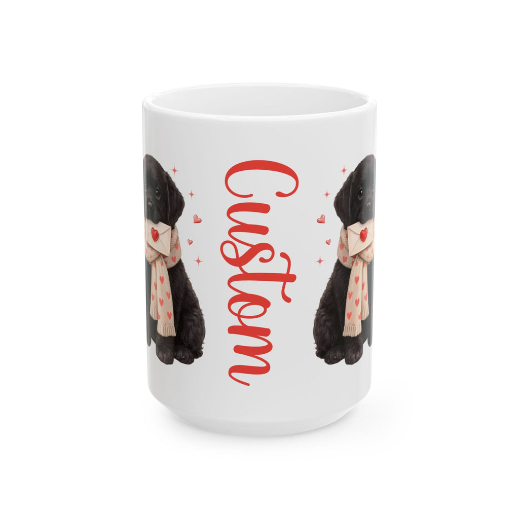 Custom Black Lab Mug Personalized Name | Valentine Dog Lover Gift