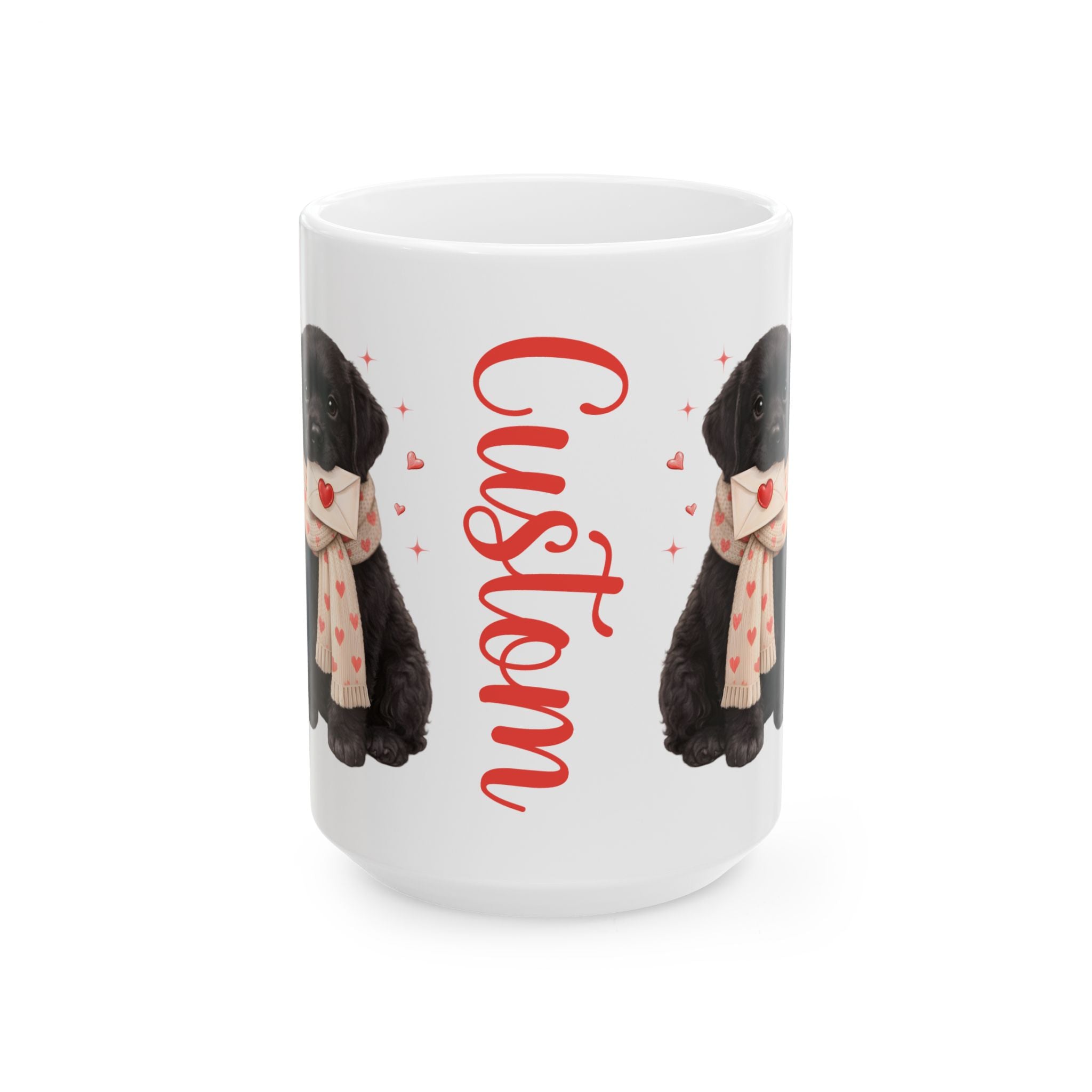 Custom Black Lab Mug Personalized Name | Valentine Dog Lover Gift