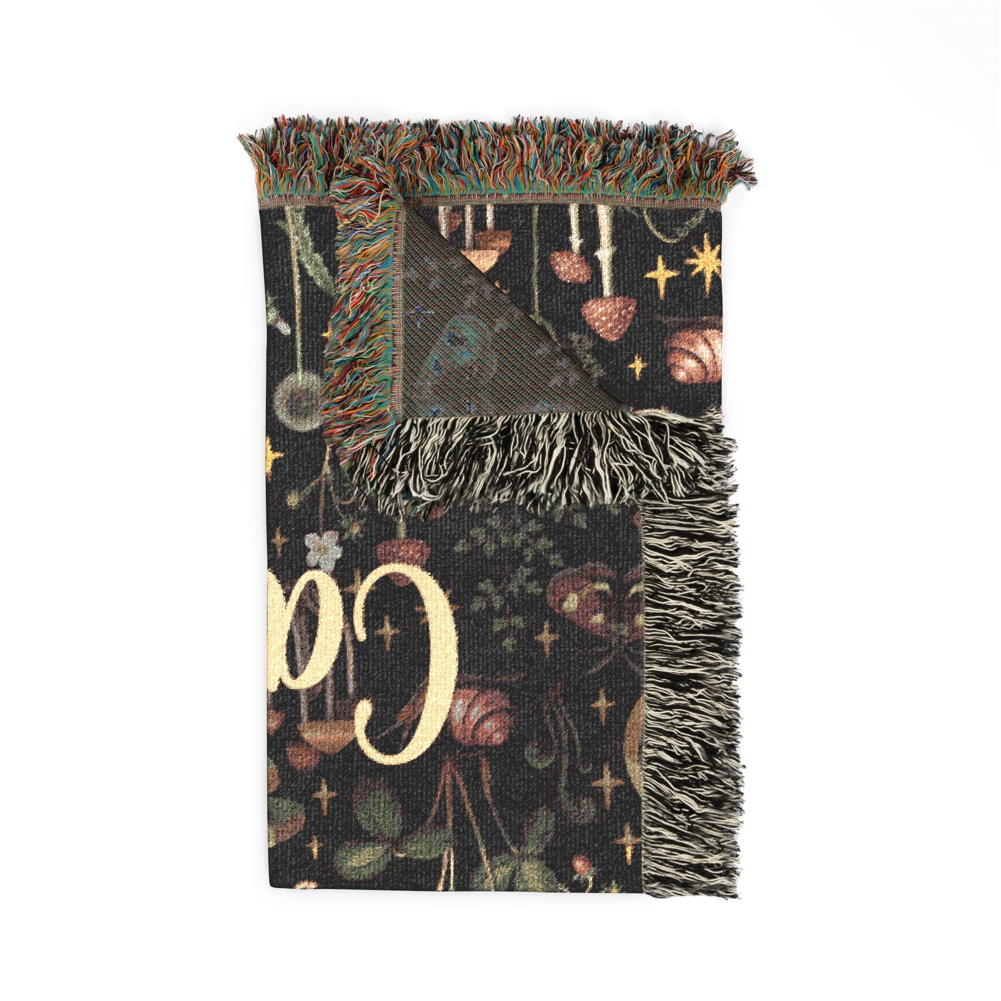 Midnight Woodland Reverie Woven Blanket