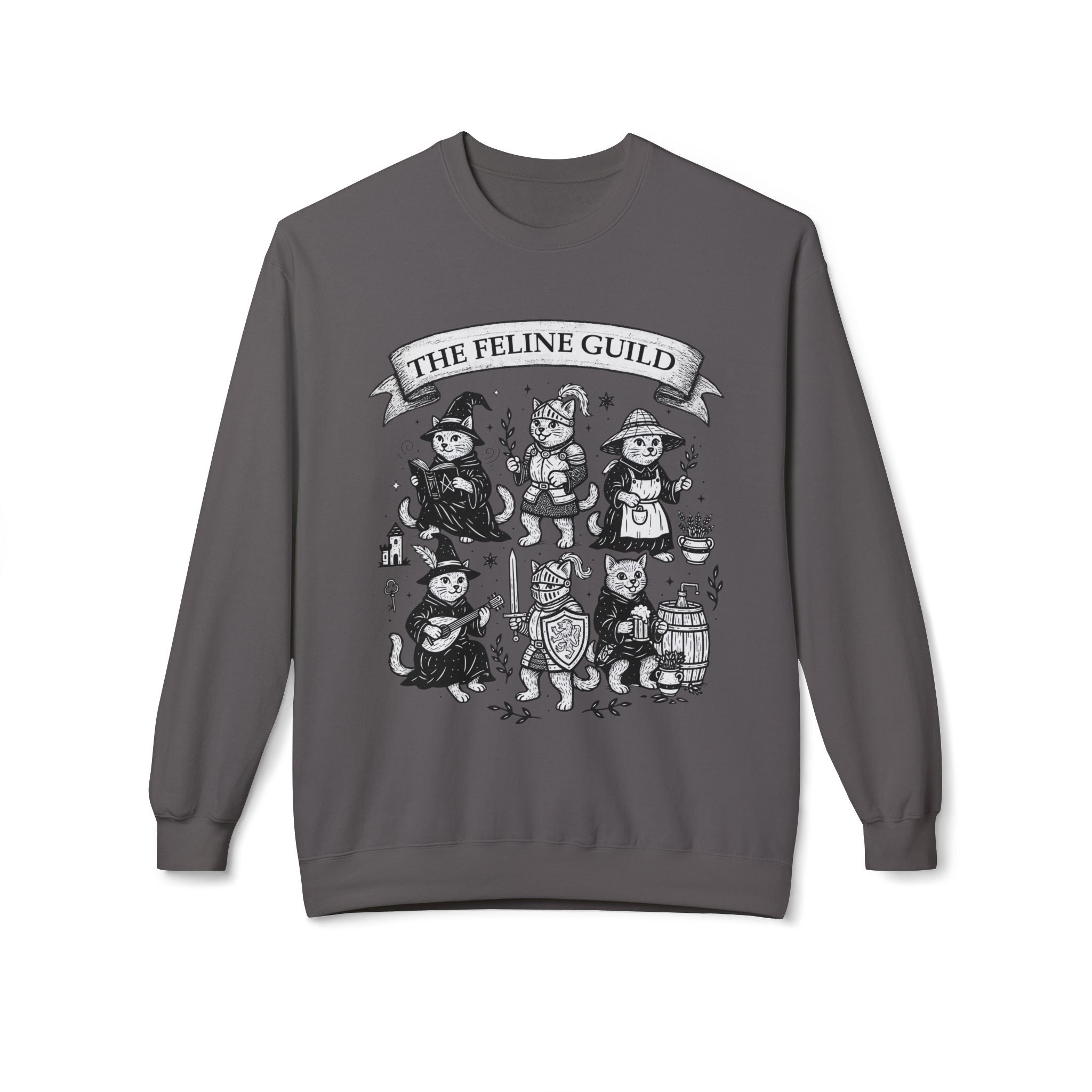 The Feline Court Medieval Cat Sweatshirt | Castlecore Pullover