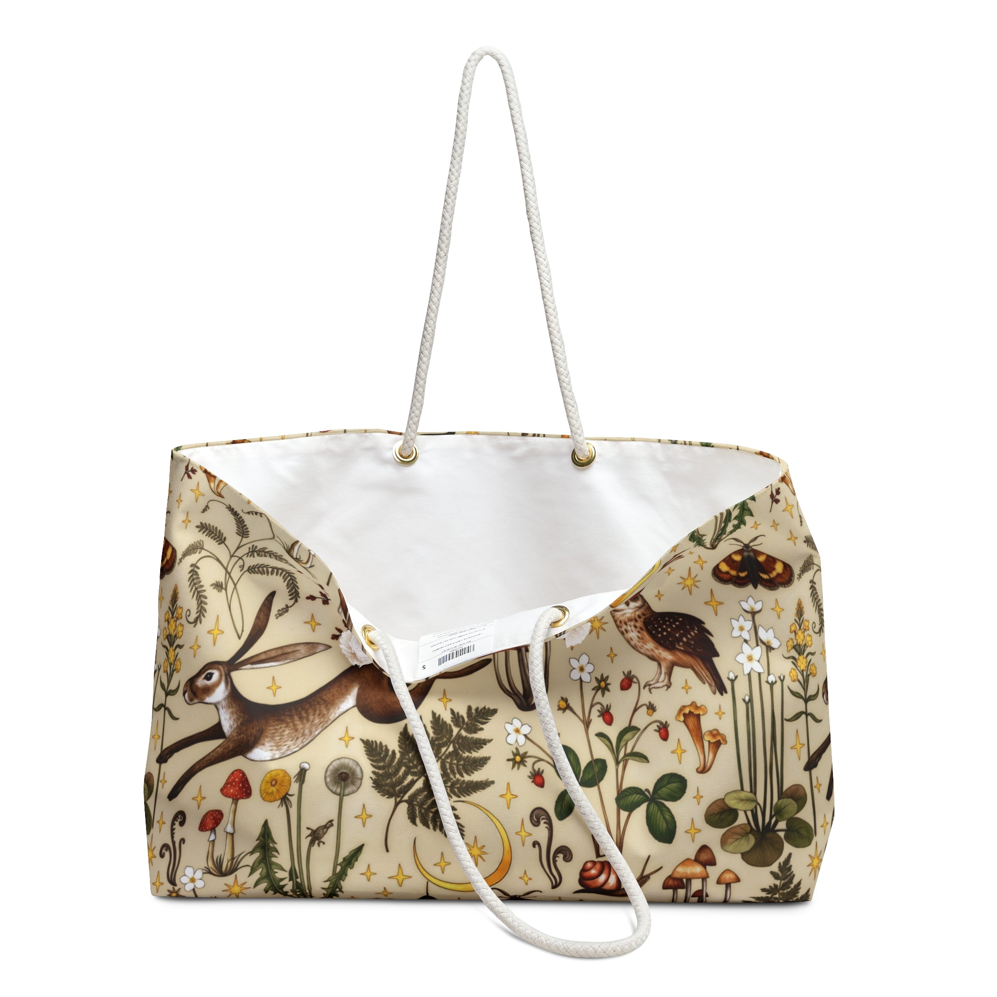 Woodland Meadow Light Weekender Tote Bag Oversized