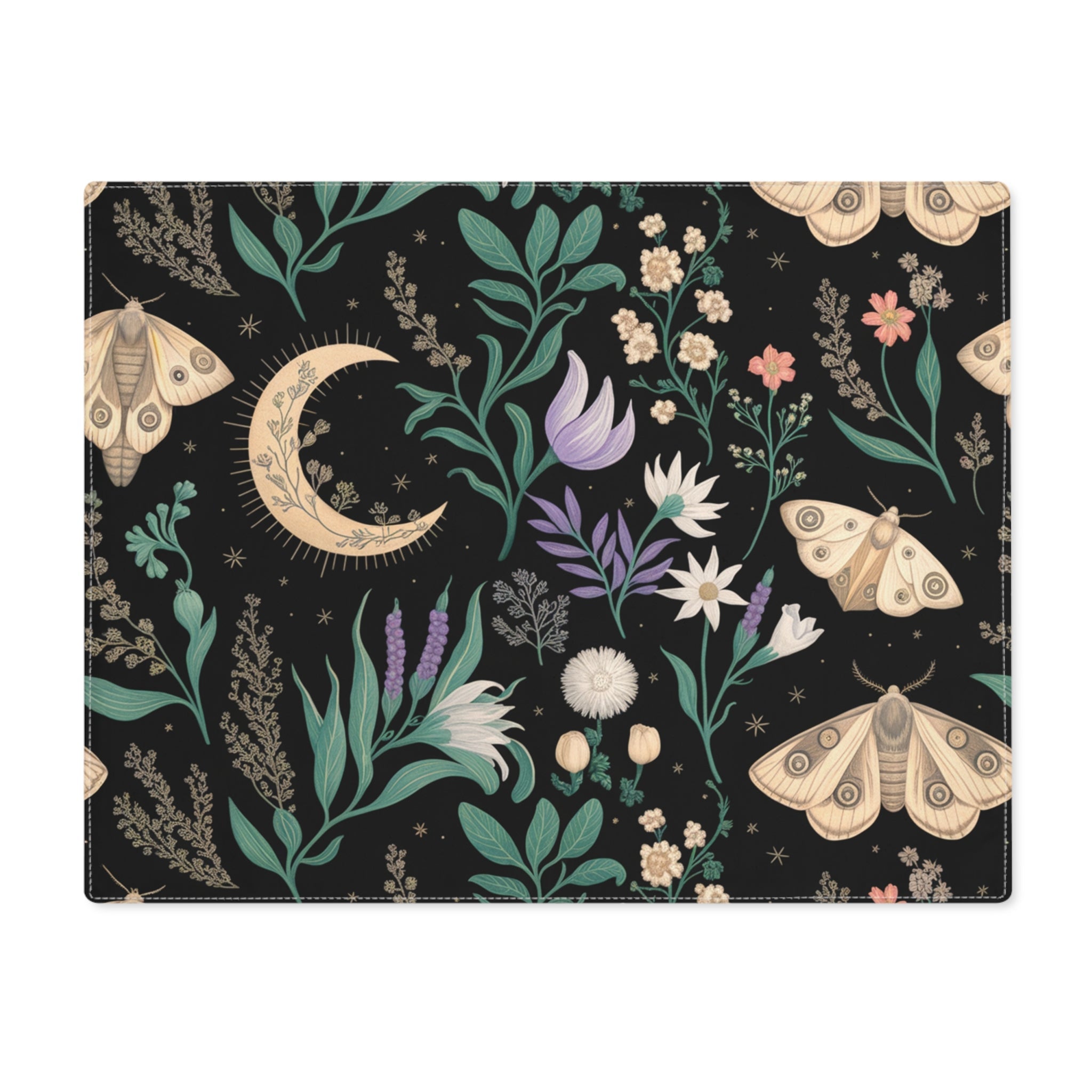 Celestial Moth Blooms | Placemat Printify