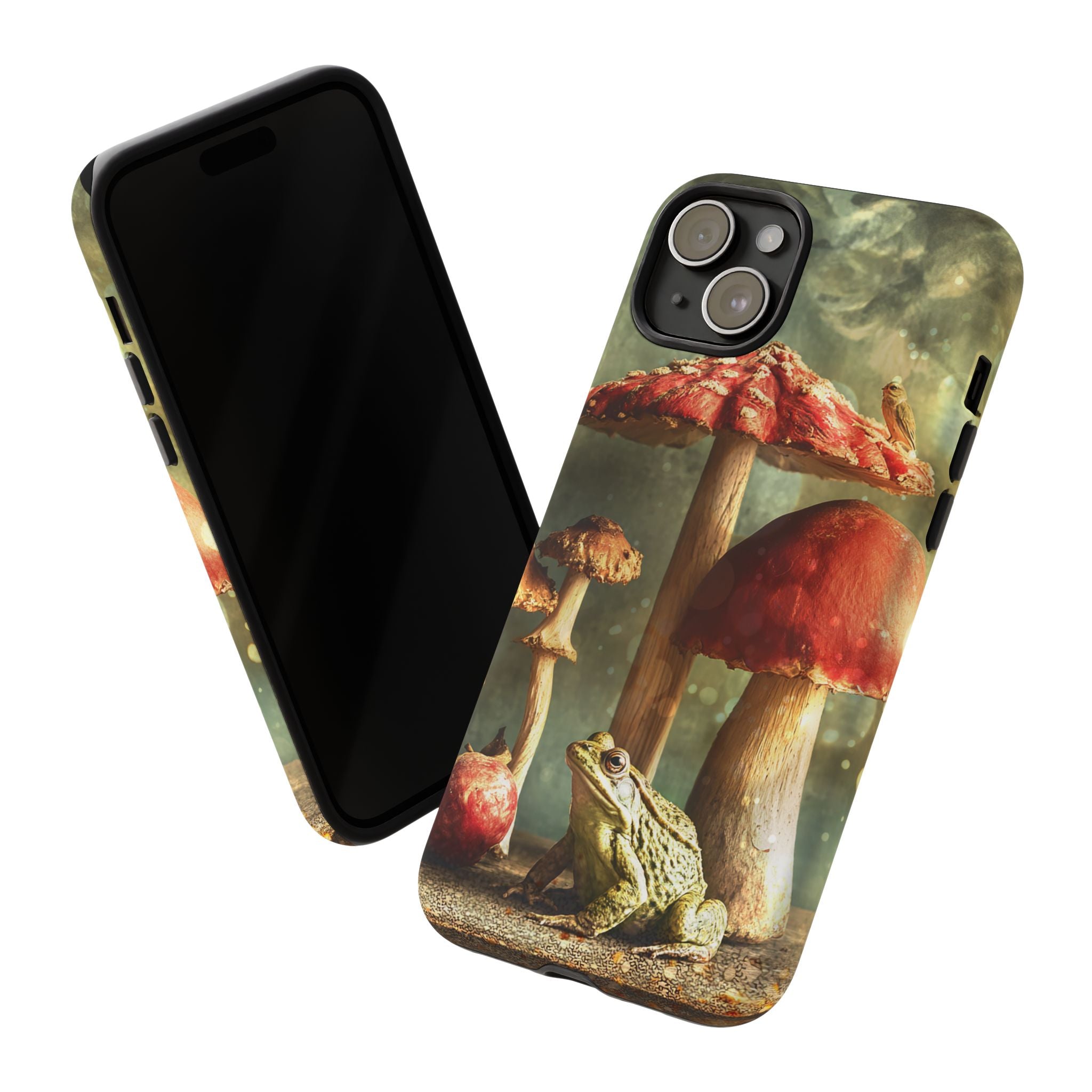 Toad and Stools Case, Crystal Phone case, Toad Stools Case - Tough Case for Toad Lovers, Gift for Her, Mushroom Decor, Toad Vibes