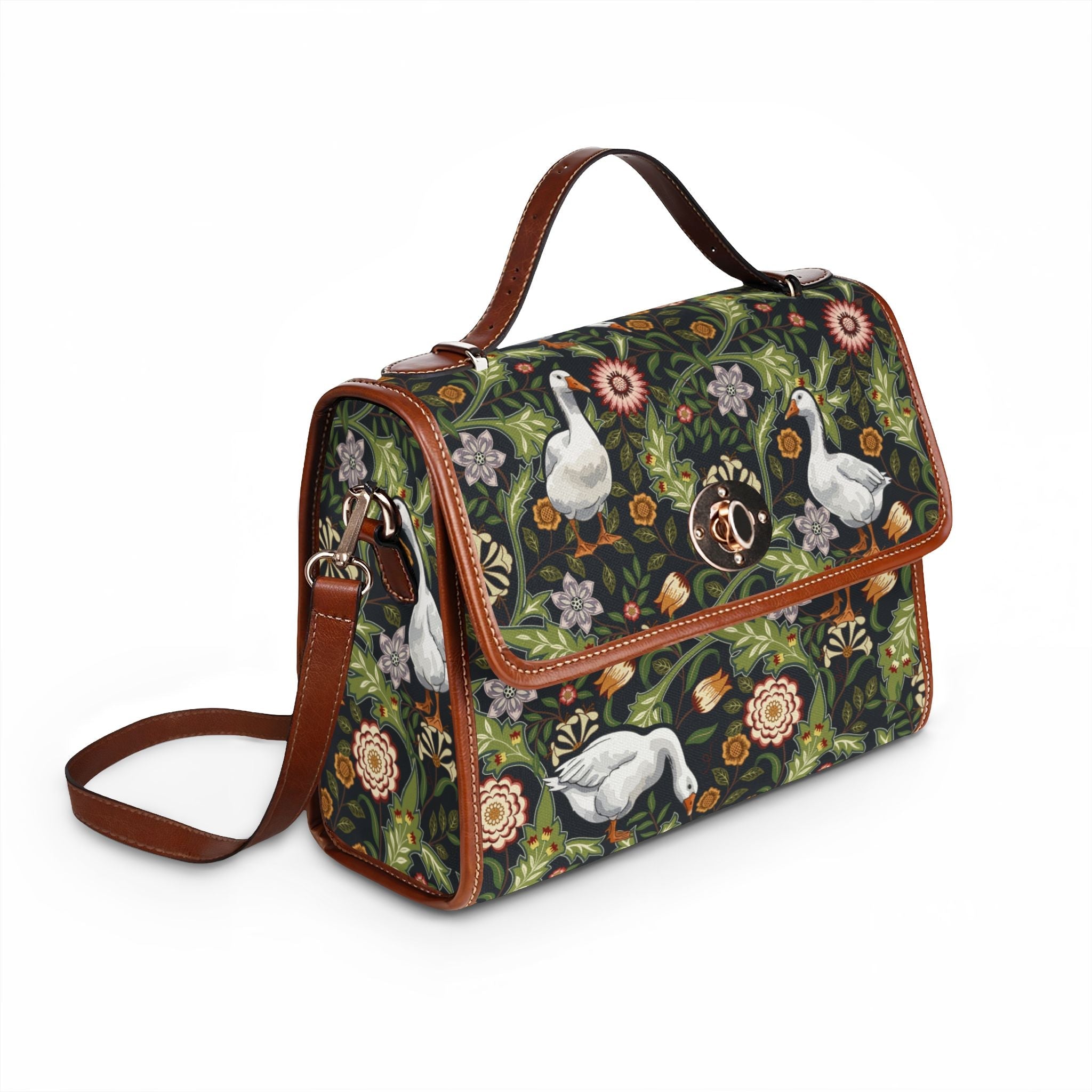Thistle & Wing | Indigo Bloom Handbag Printify