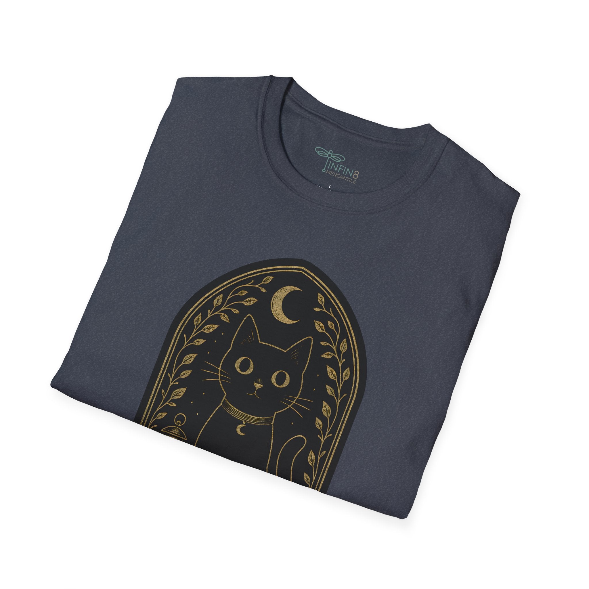The Watchful Cat T-Shirt | The Forest Garden Black Cat Lover Tee