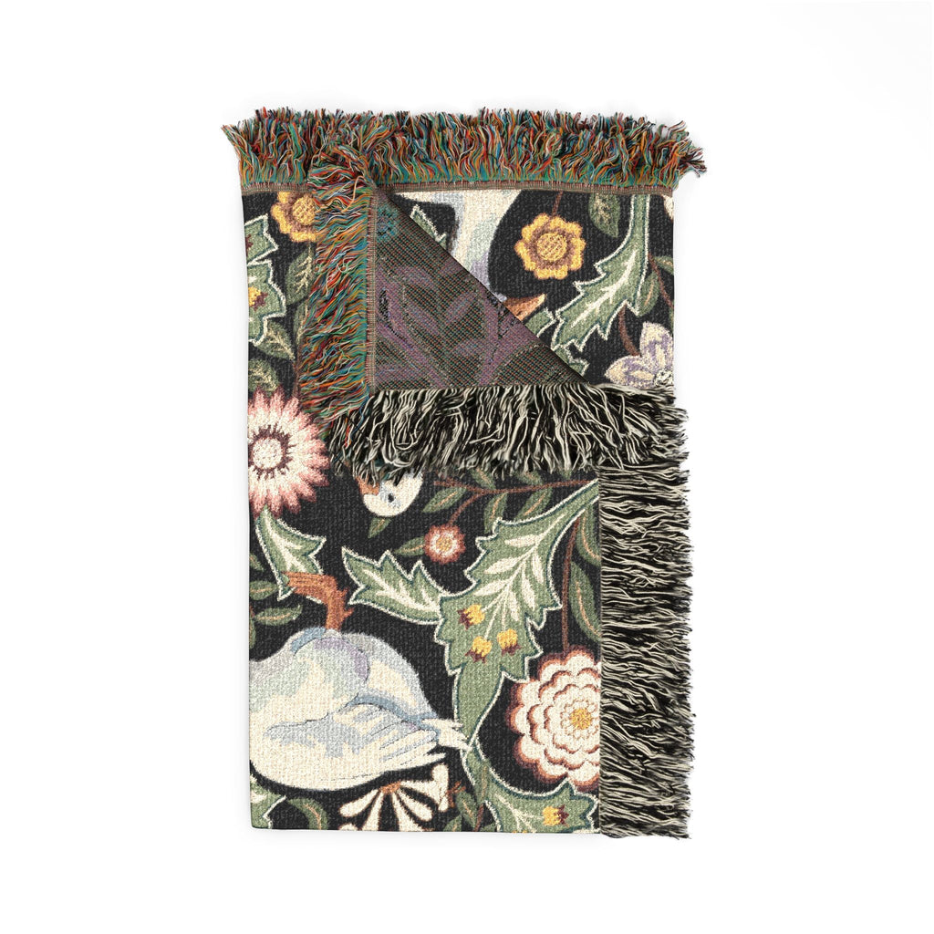 Thistle & Wing | Indigo Bloom Woven Throw Printify