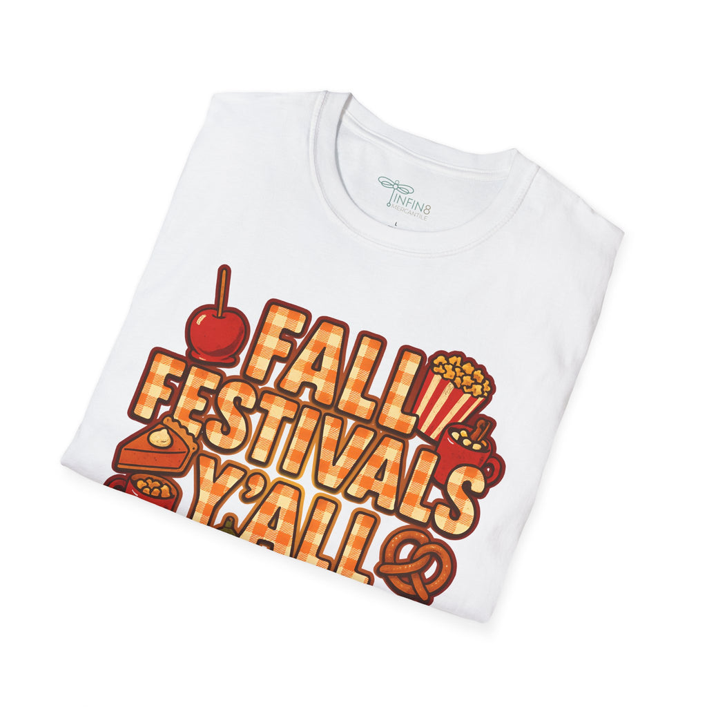 Fall Festivals Yall Shirt Cozy Fall Food Tee Gingham Autumn | Festival Shirt