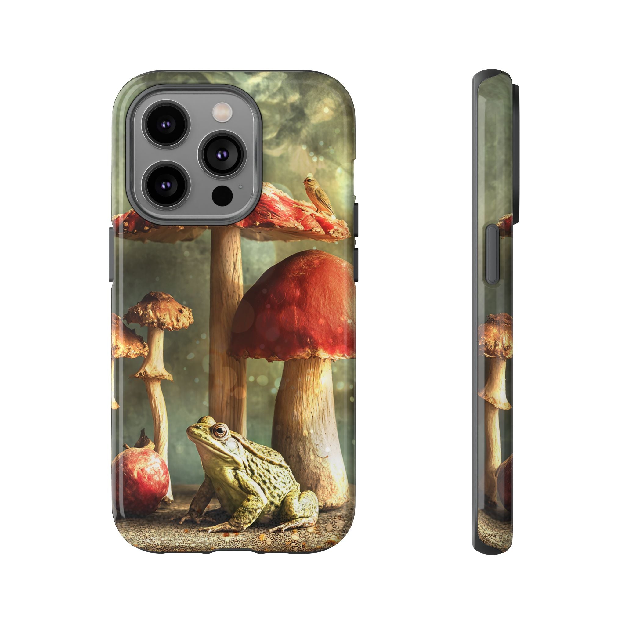 Toad and Stools Case, Crystal Phone case, Toad Stools Case - Tough Case for Toad Lovers, Gift for Her, Mushroom Decor, Toad Vibes