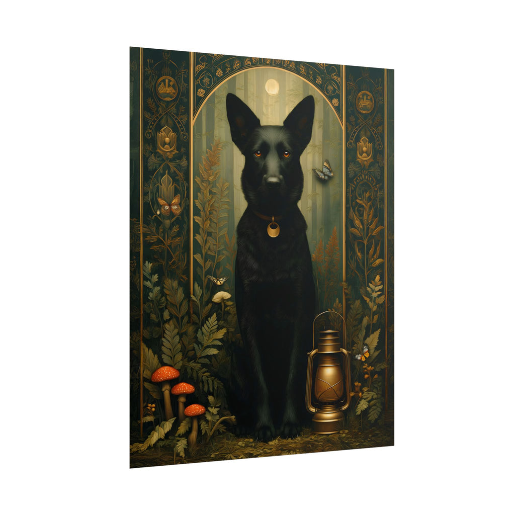 The Guardian Shepherd Wall Art | The Forest Garden Collection German Shepherd Print