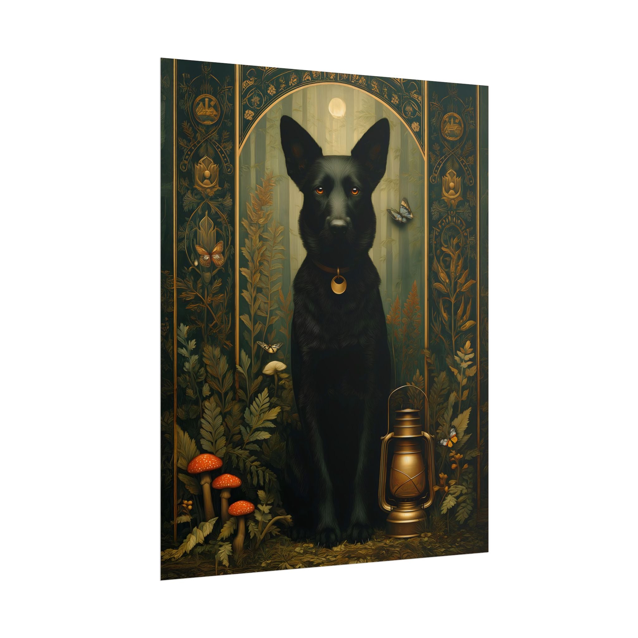 The Guardian Shepherd Wall Art | The Forest Garden Collection German Shepherd Print