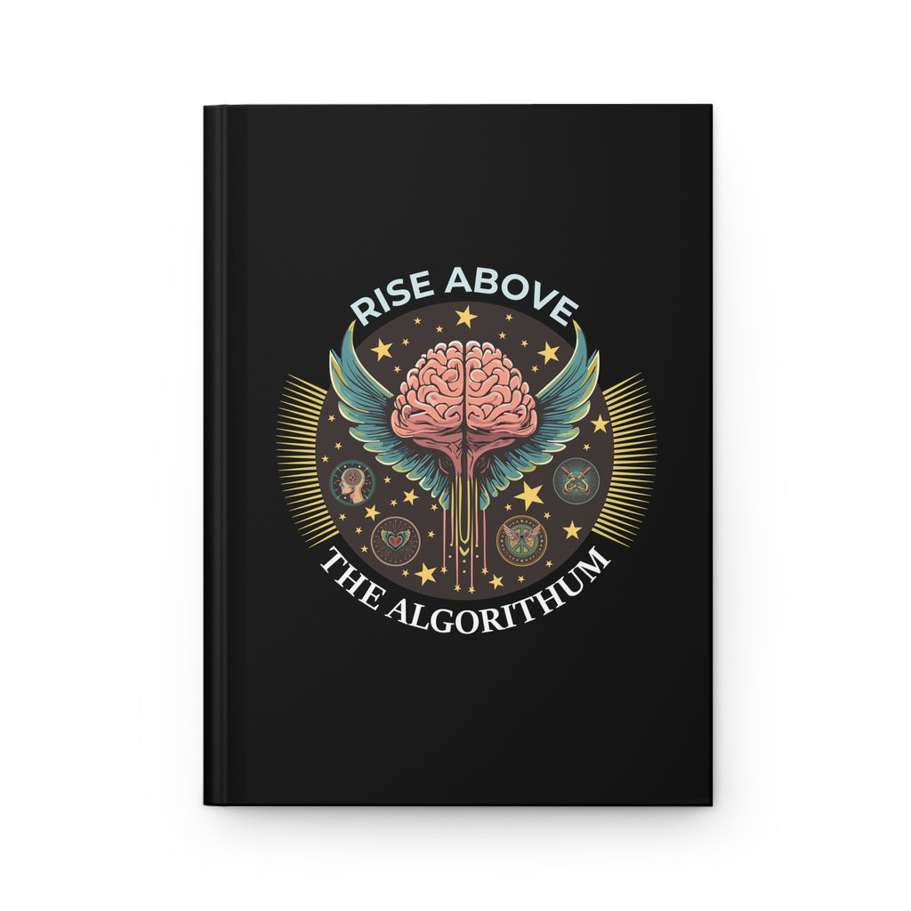 Rise Above the Algorithm Journal, Motivational Hardcover Notebook, Unique Gift for Writers, Students & Creatives