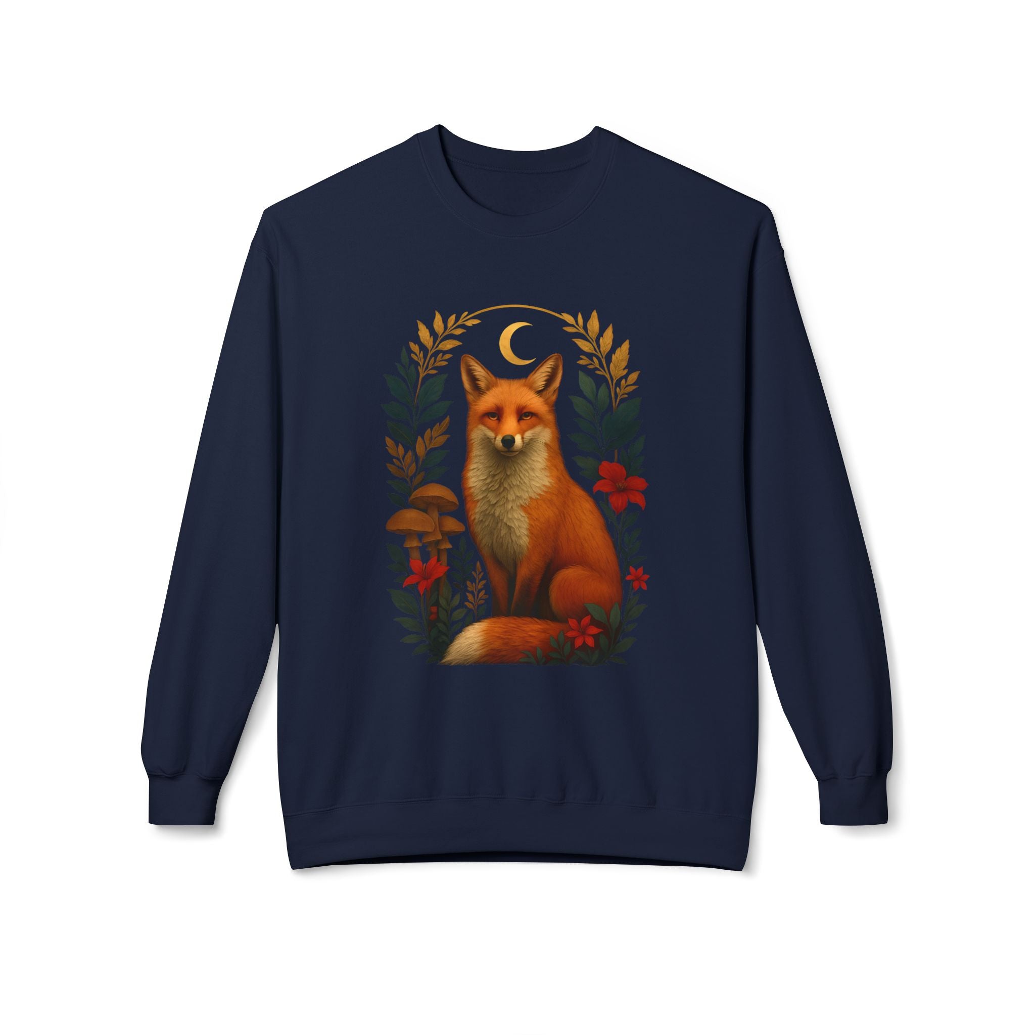 Woodland Red Fox Pullover | Woodland Creatures Sweatshirt for Nature Lovers
