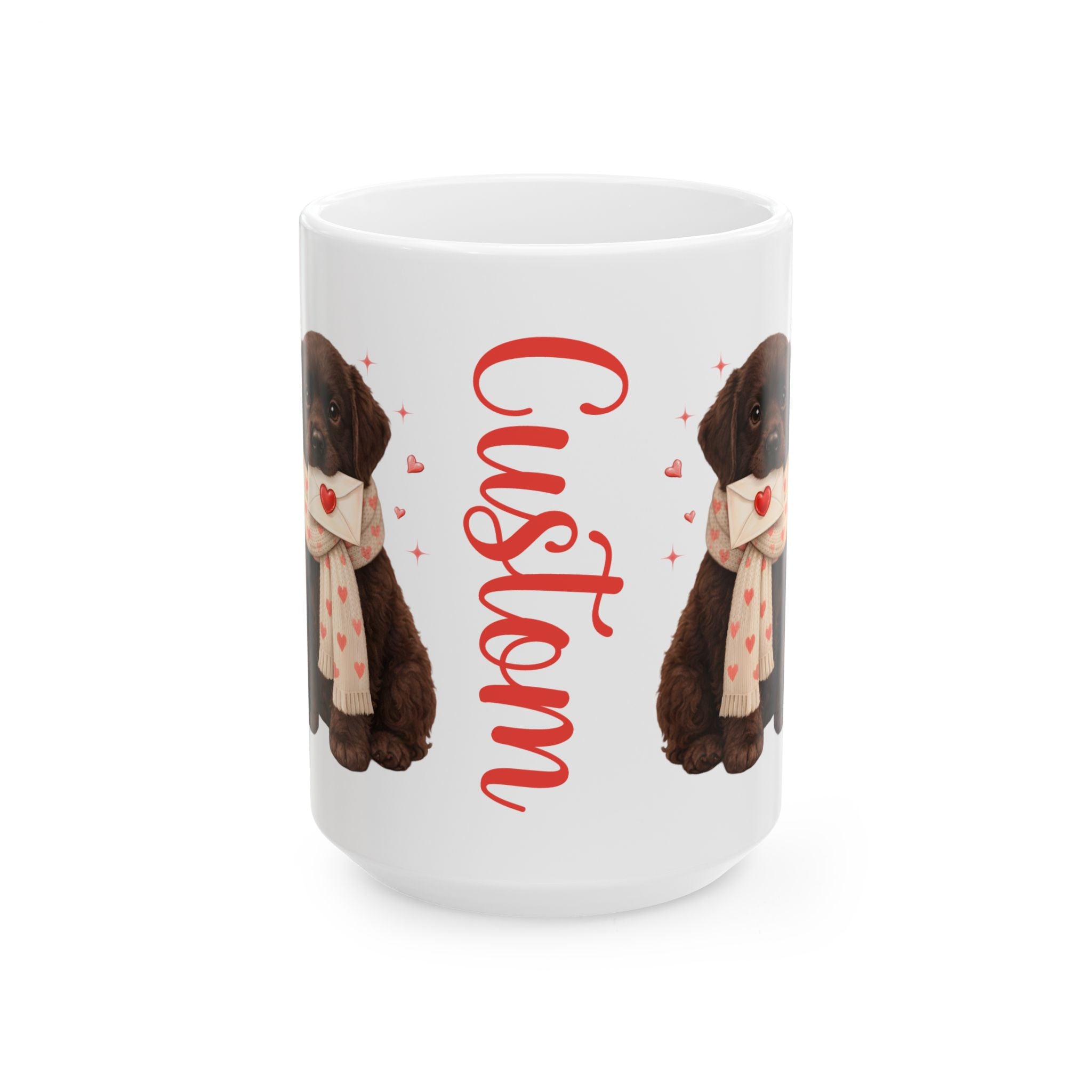 Custom Chocolate Lab Mug Personalized Name | Valentine Dog Lover Gift
