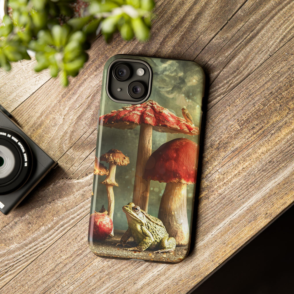Toad and Stools Case, Crystal Phone case, Toad Stools Case - Tough Case for Toad Lovers, Gift for Her, Mushroom Decor, Toad Vibes