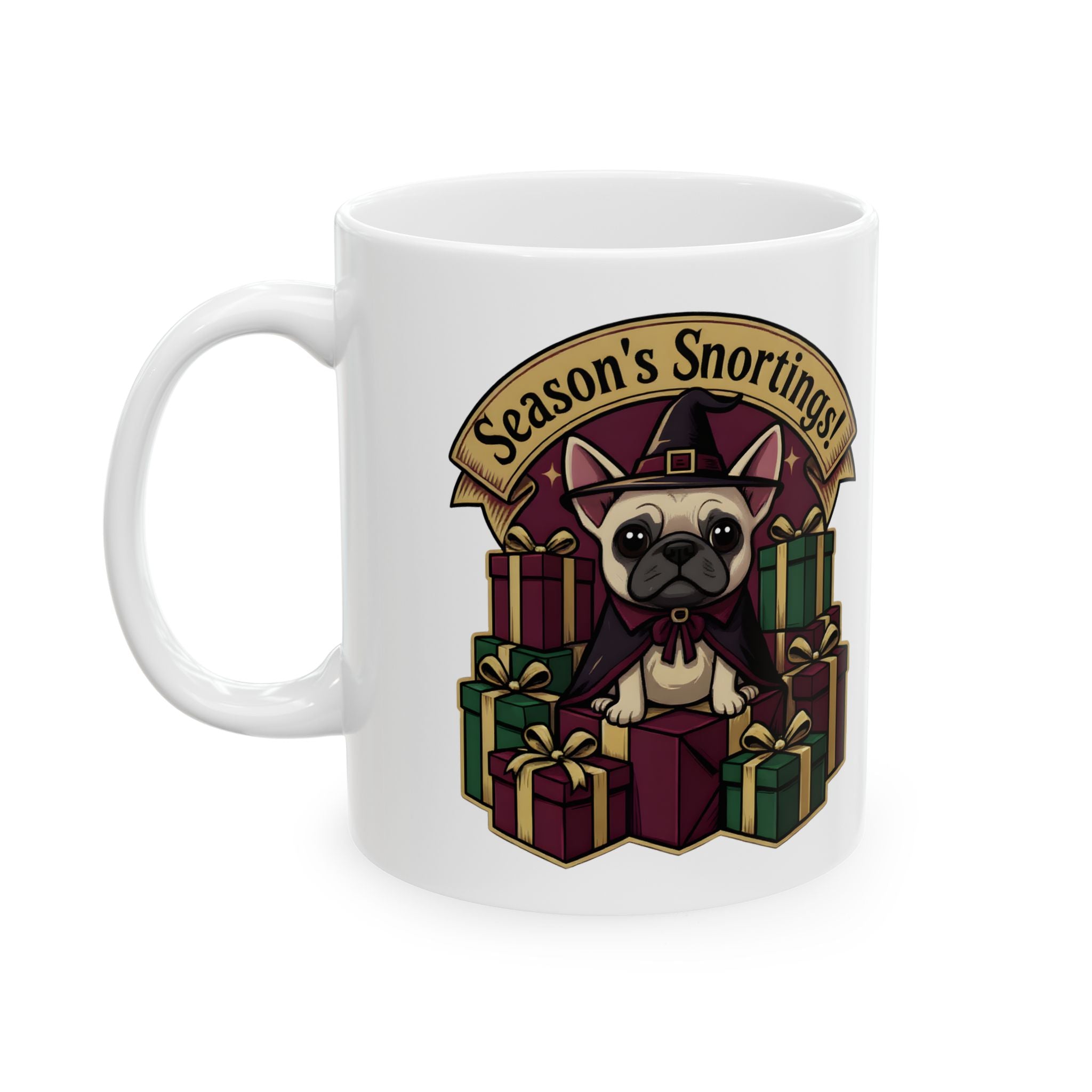 Gothmas Frenchie French Bulldog Mug | Frenchie Christmas Coffee Cup