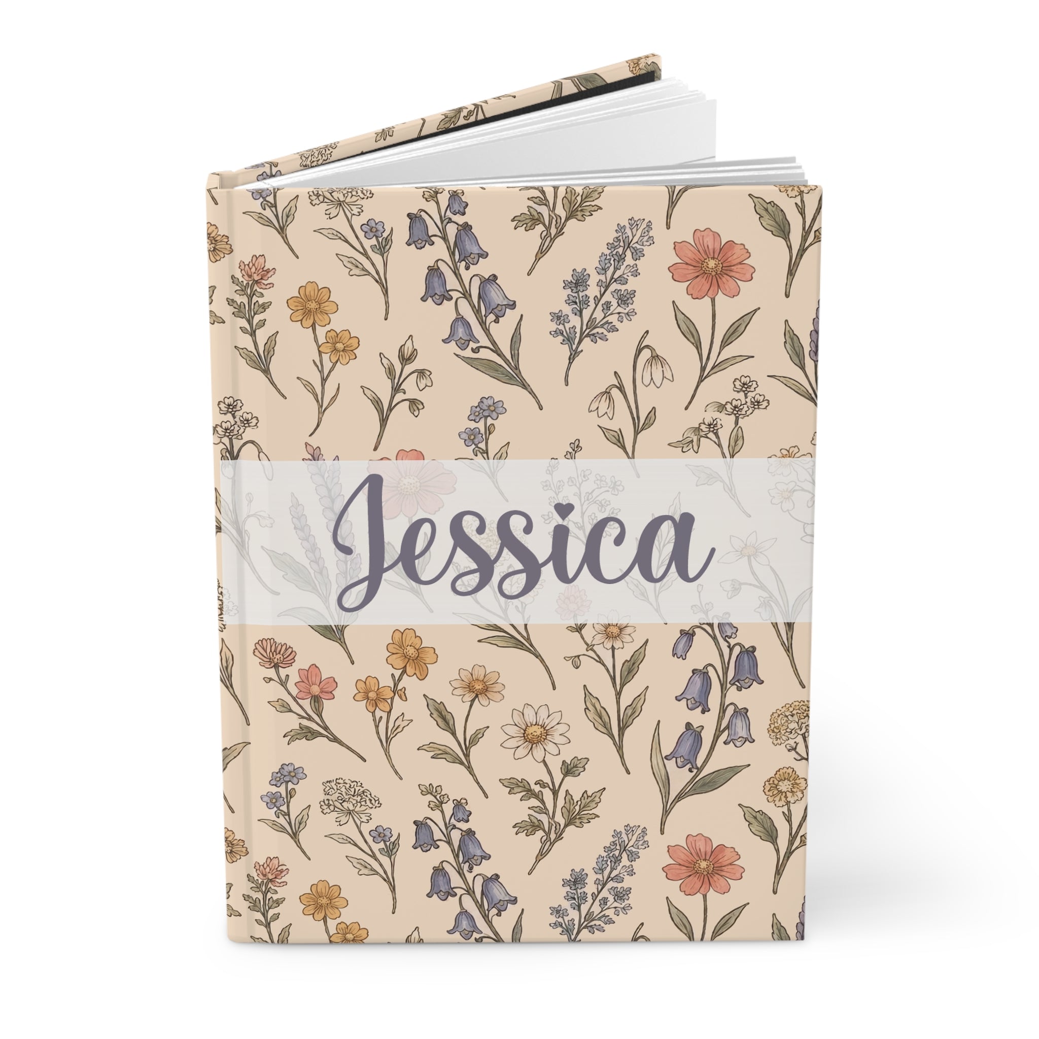 Spring Has Sprung In Warm Linen Custom Name Journal