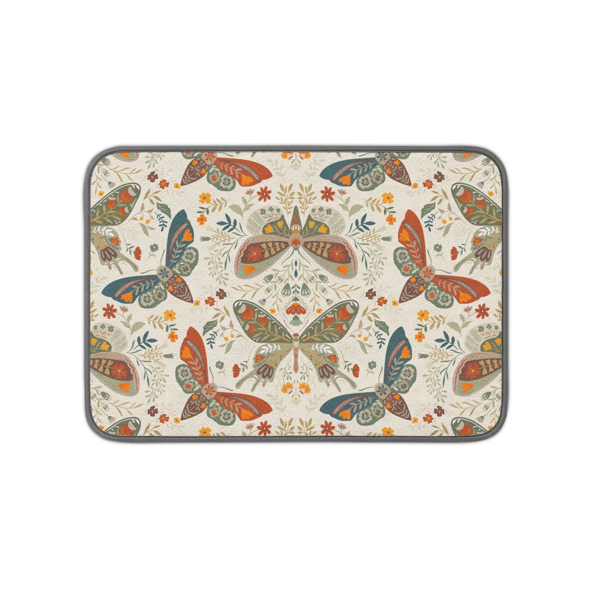 Moth Botanica | Wildflower Garden Dish Mat Printify