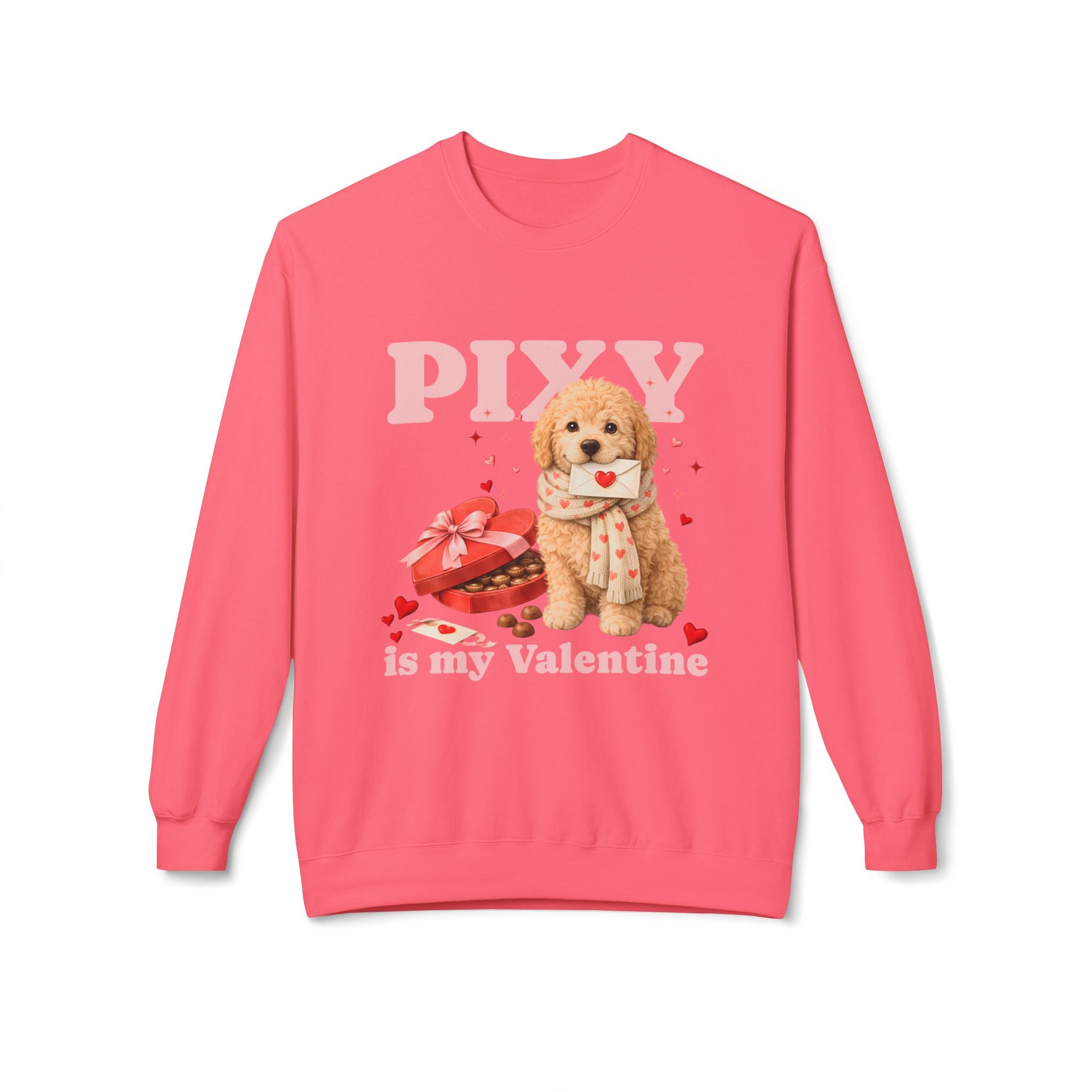 Goldendoodle Matching Dog & Owner Valentine Shirts | Custom Dog Mom Pullover Sweatshirt and Dog Hoodie Set