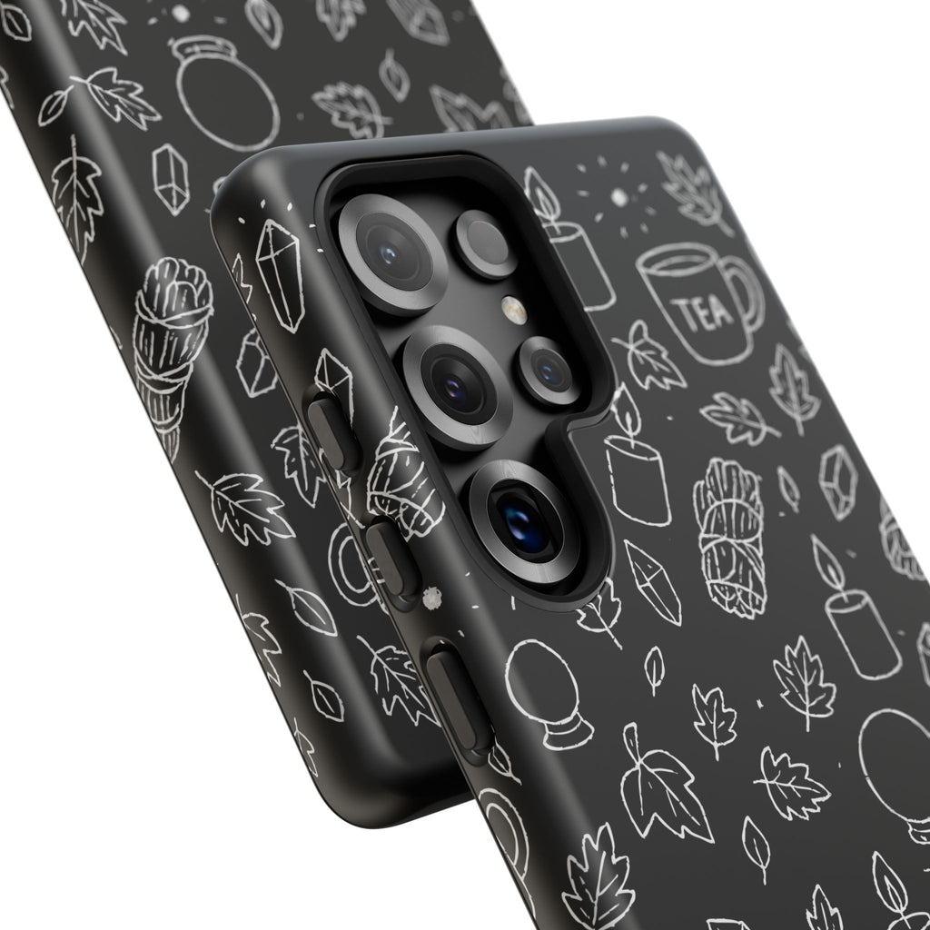 Spiritual Doodles Case, Crystal Phone case, Spiritual Doodles Case - Tough Case for Crystals Lovers, Gift for Her, Witch Decor, Phone Vibes