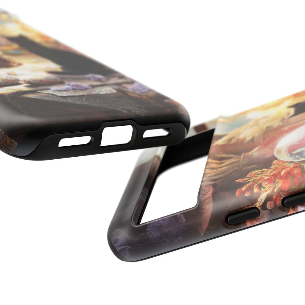 Crystal Phone case, Black Cat Case - Aesthetic Tough Case for Black Cat Lovers, Gift for Her, Witch Decor, Phone Protector, Home Vibes