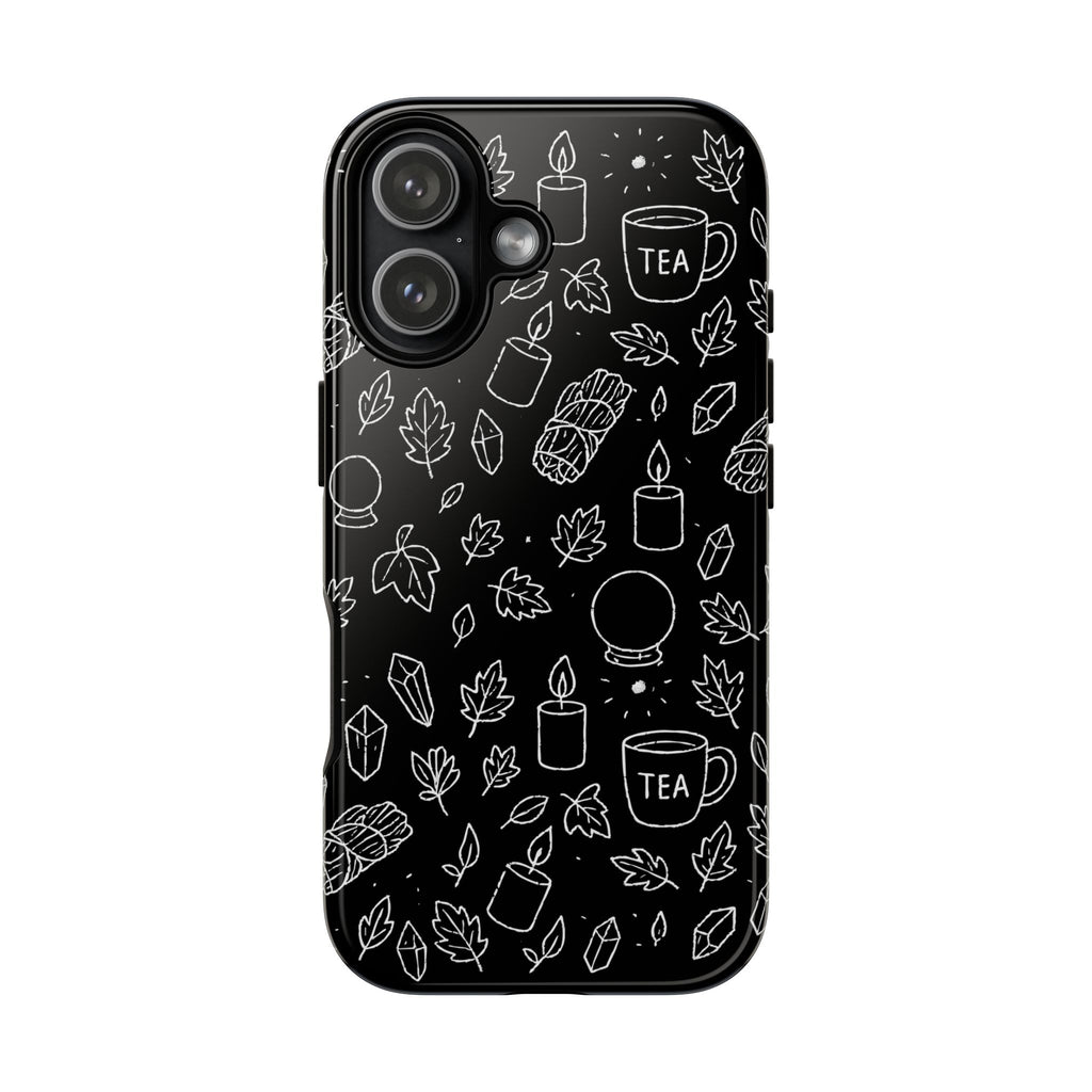 Spiritual Doodles Case, Crystal Phone case, Spiritual Doodles Case - Tough Case for Crystals Lovers, Gift for Her, Witch Decor, Phone Vibes