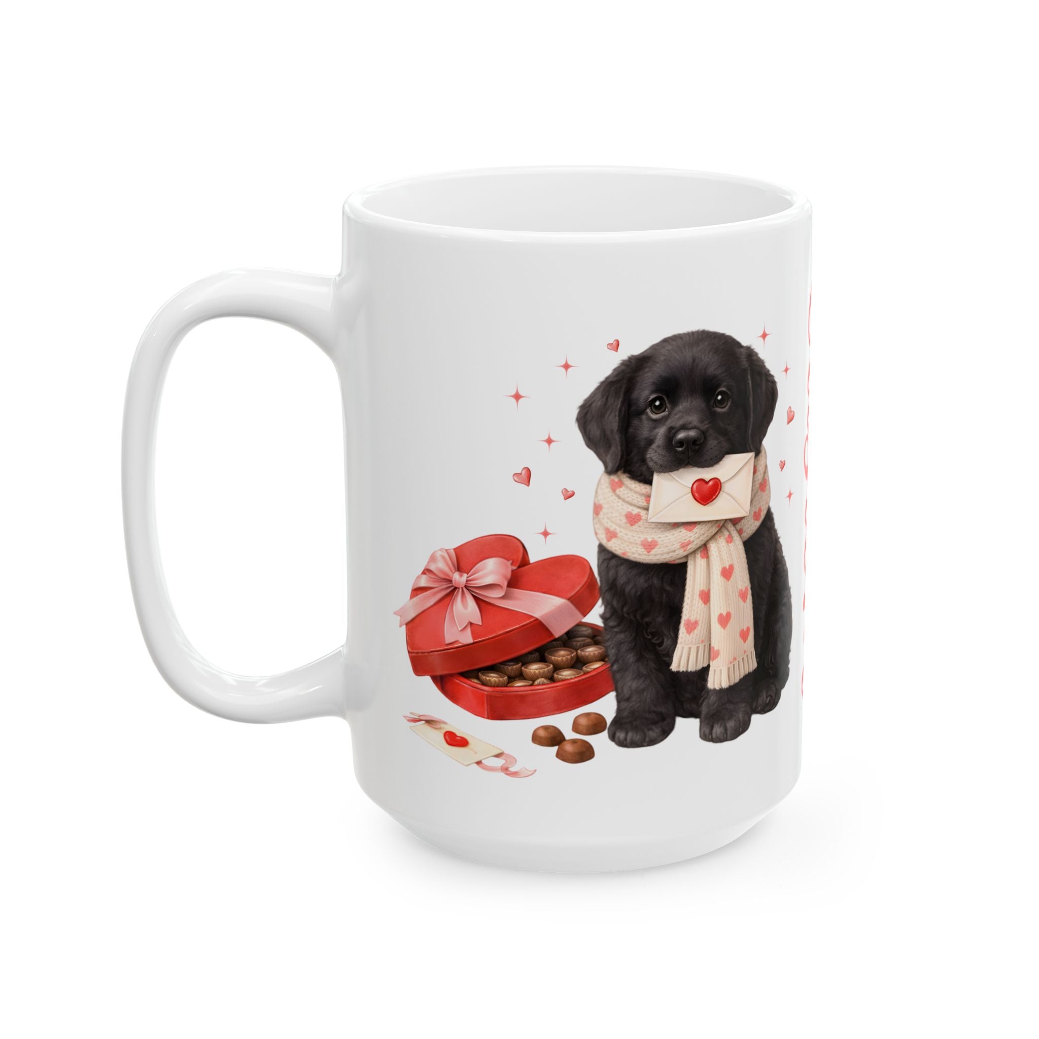 Custom Black Lab Mug Personalized Name | Valentine Dog Lover Gift