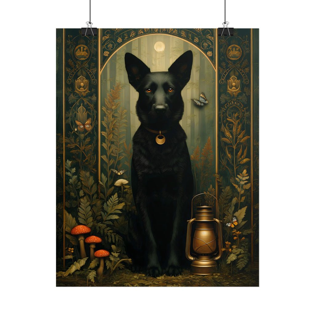 The Guardian Shepherd Wall Art | The Forest Garden Collection German Shepherd Print