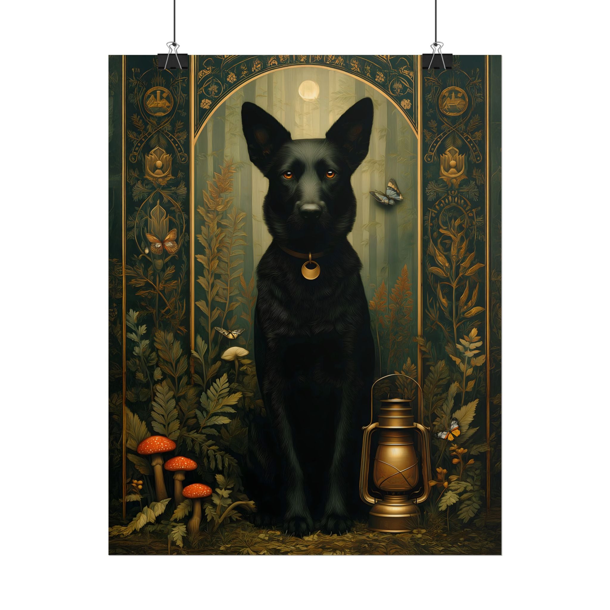 The Guardian Shepherd Wall Art | The Forest Garden Collection German Shepherd Print