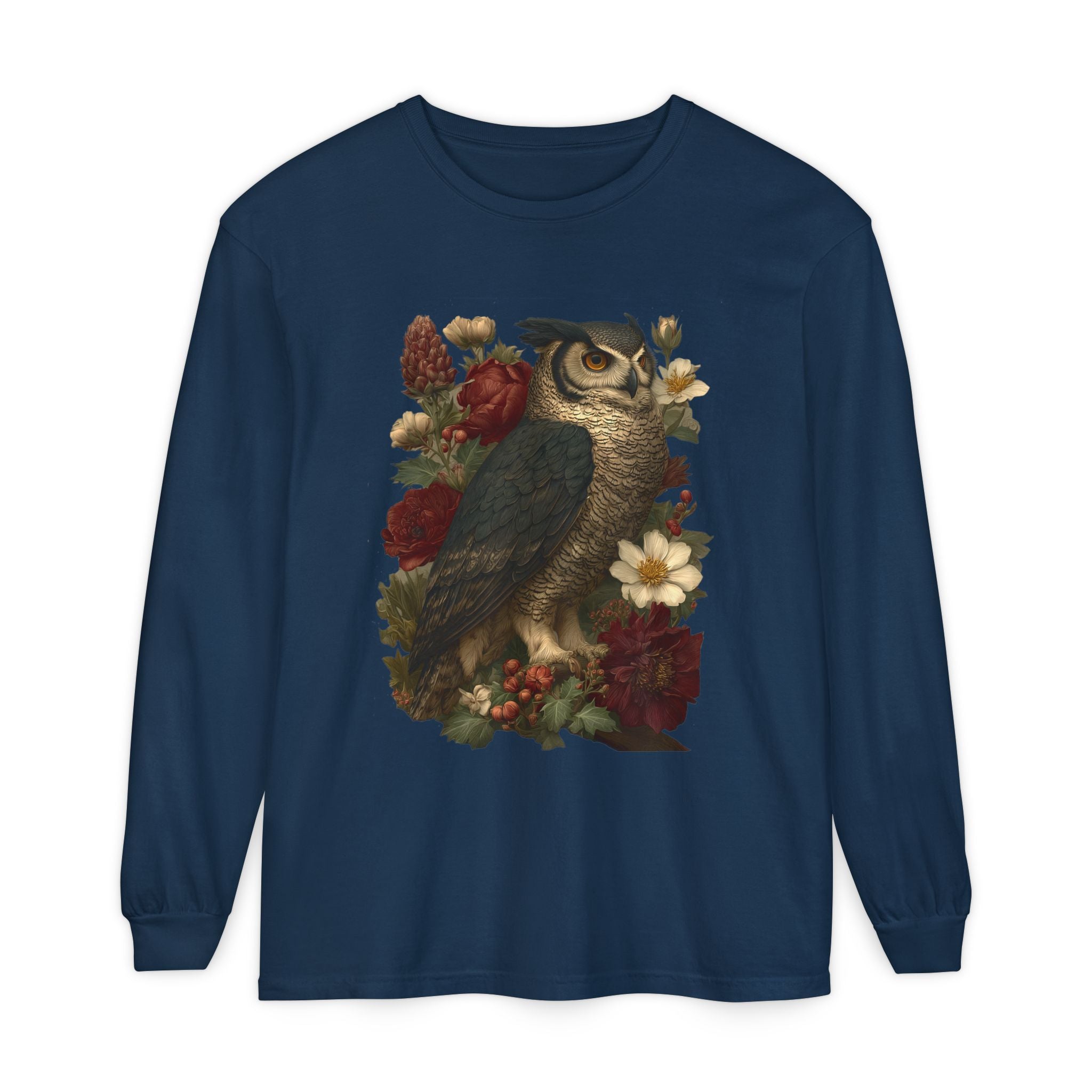 Gothmas Owl Long Sleeve Shirt | Goth Christmas Holiday Gift