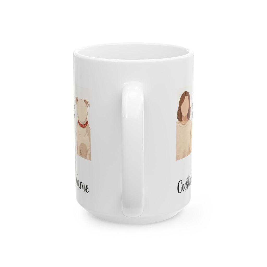 Custom Pet Photo Mug | Personalized Dog & Cat Lover 15oz Coffee Mug Gift