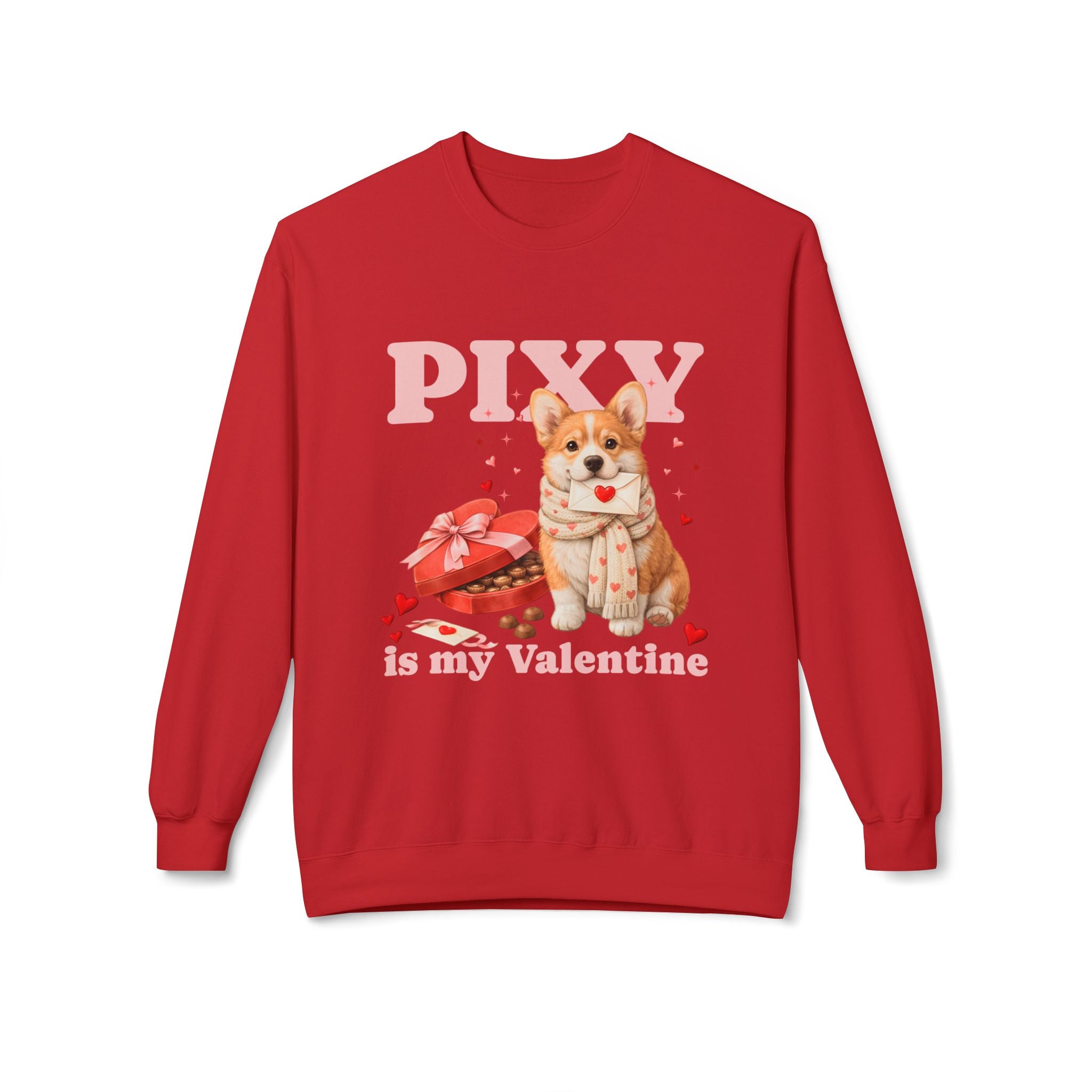 Corgi Matching Dog and Owner Valentine Shirts | Custom Dog Mom Sweatshirt and Dog Hoodie Set