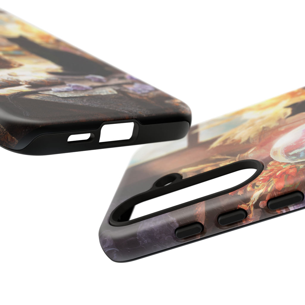 Crystal Phone case, Black Cat Case - Aesthetic Tough Case for Black Cat Lovers, Gift for Her, Witch Decor, Phone Protector, Home Vibes