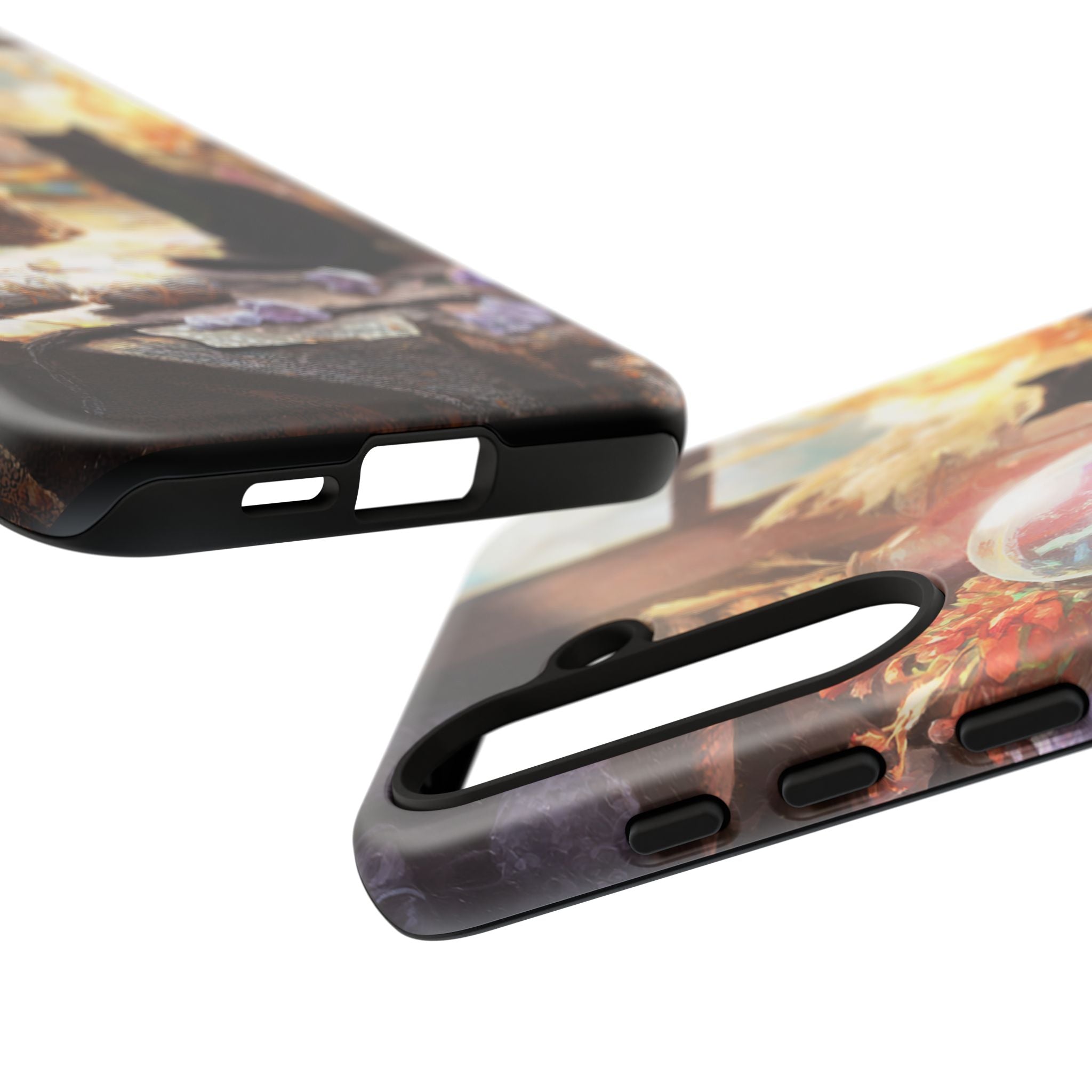 Crystal Phone case, Black Cat Case - Aesthetic Tough Case for Black Cat Lovers, Gift for Her, Witch Decor, Phone Protector, Home Vibes