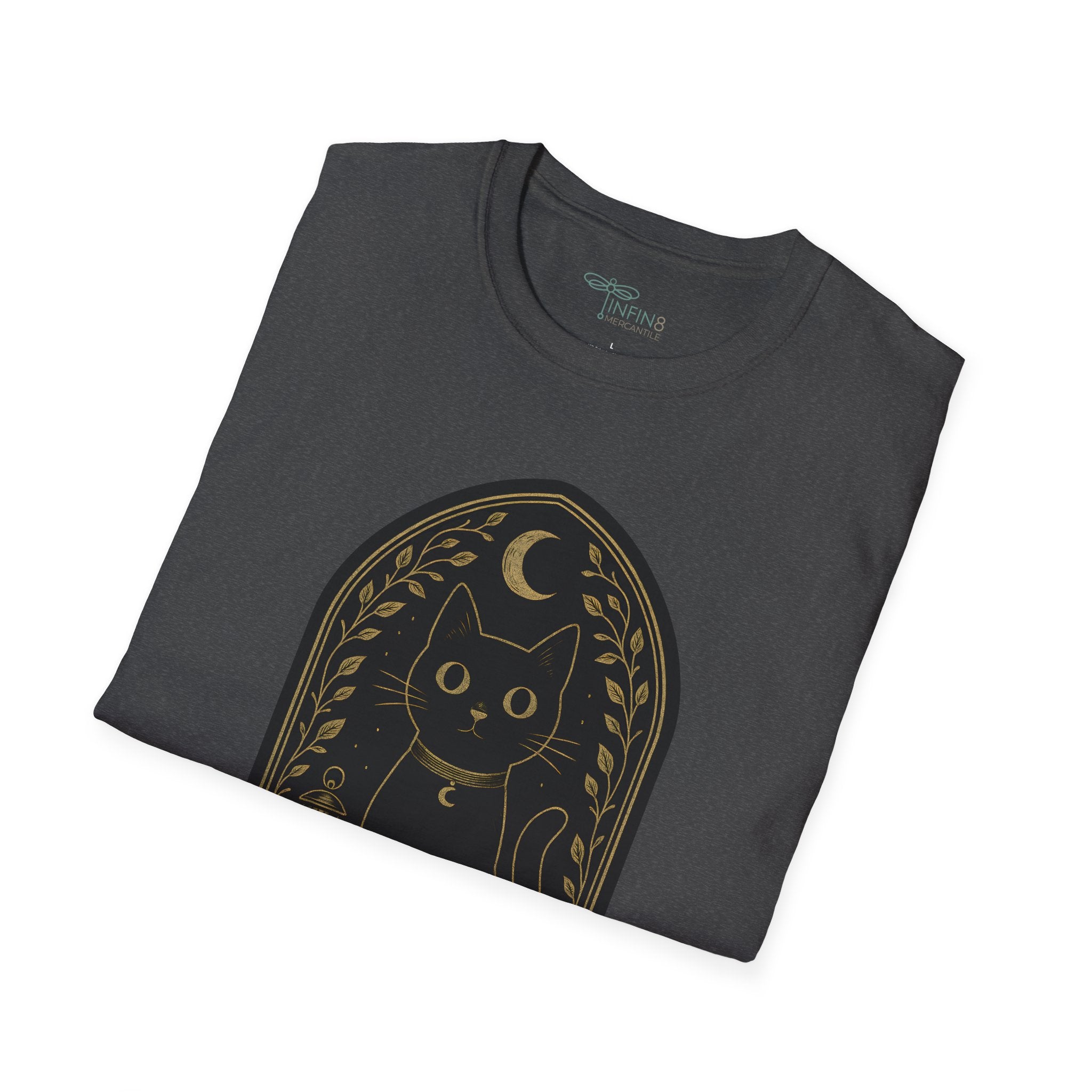 The Watchful Cat T-Shirt | The Forest Garden Black Cat Lover Tee