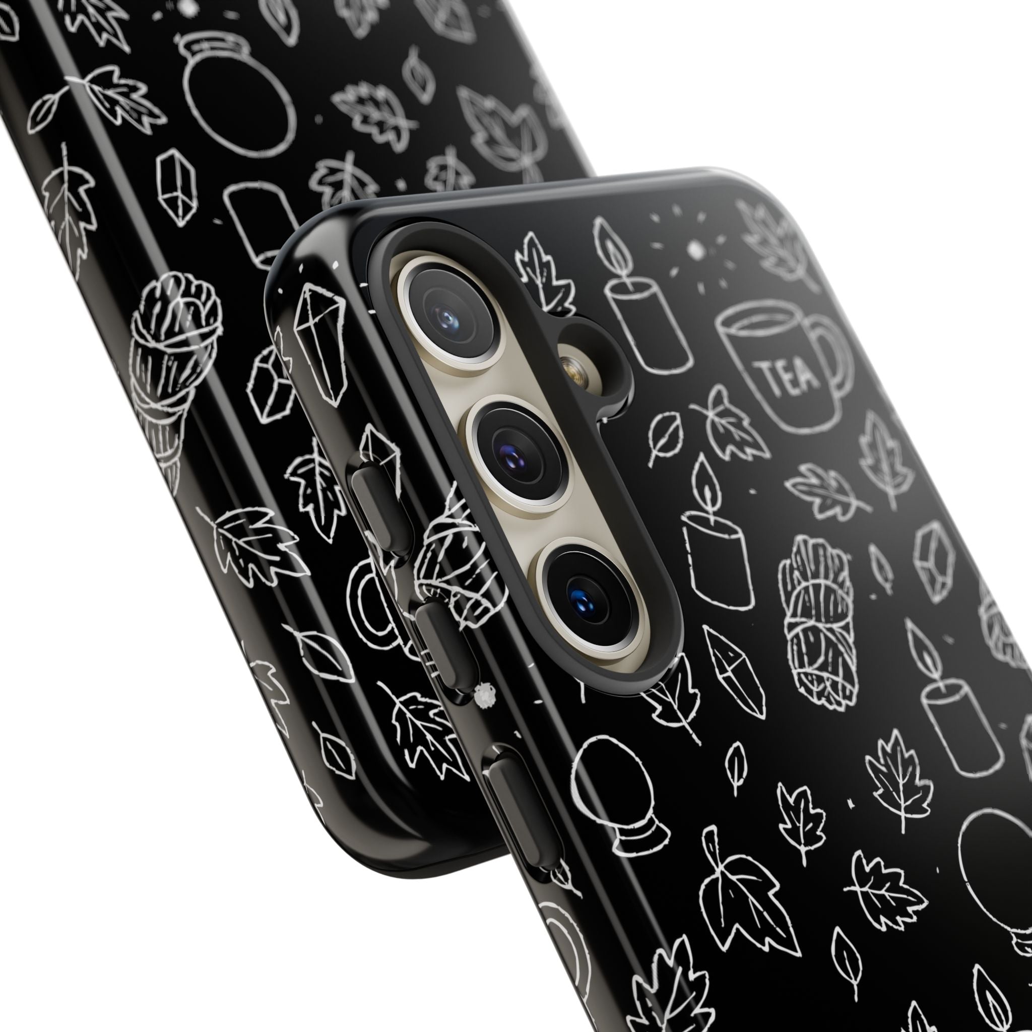 Spiritual Doodles Case, Crystal Phone case, Spiritual Doodles Case - Tough Case for Crystals Lovers, Gift for Her, Witch Decor, Phone Vibes