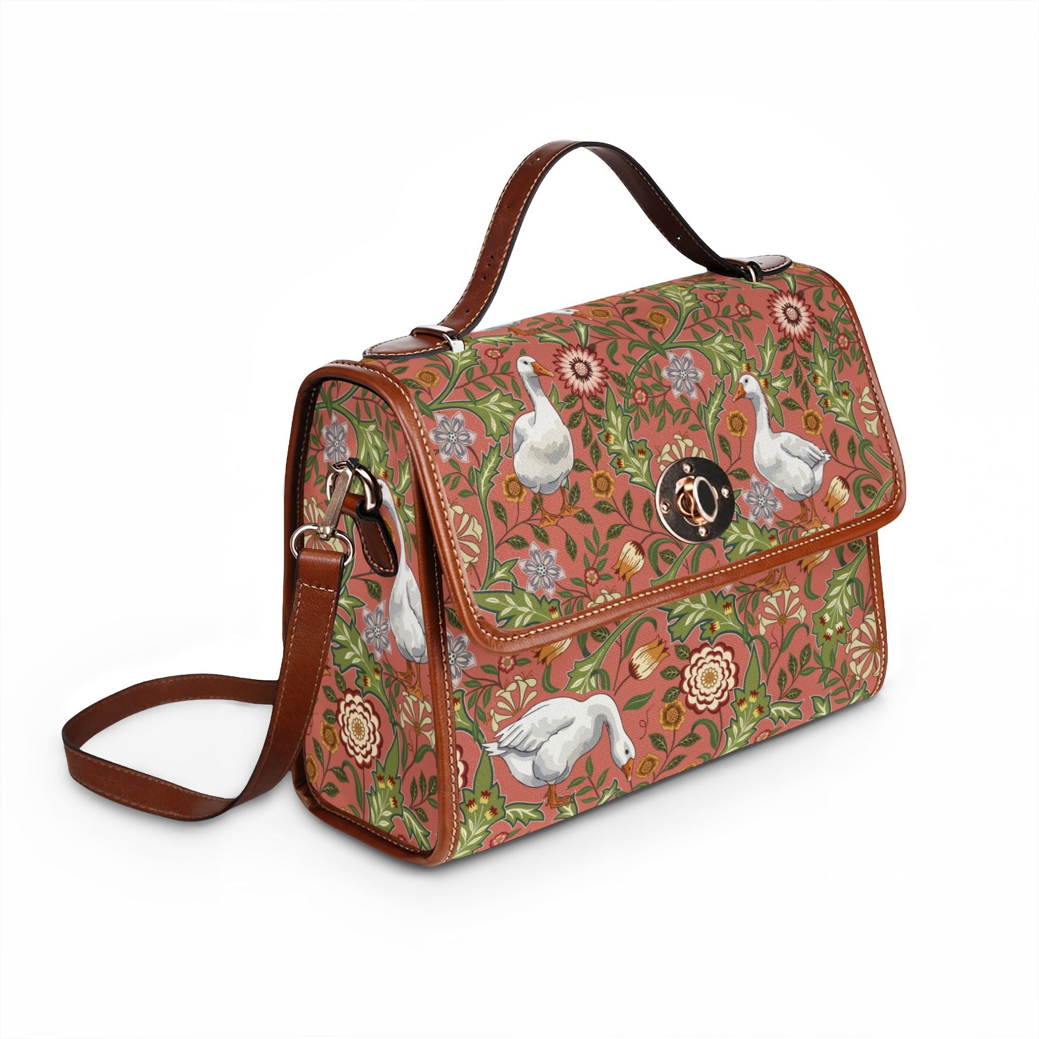 Thistle & Wing | Blush Garden Meadow Handbag Printify