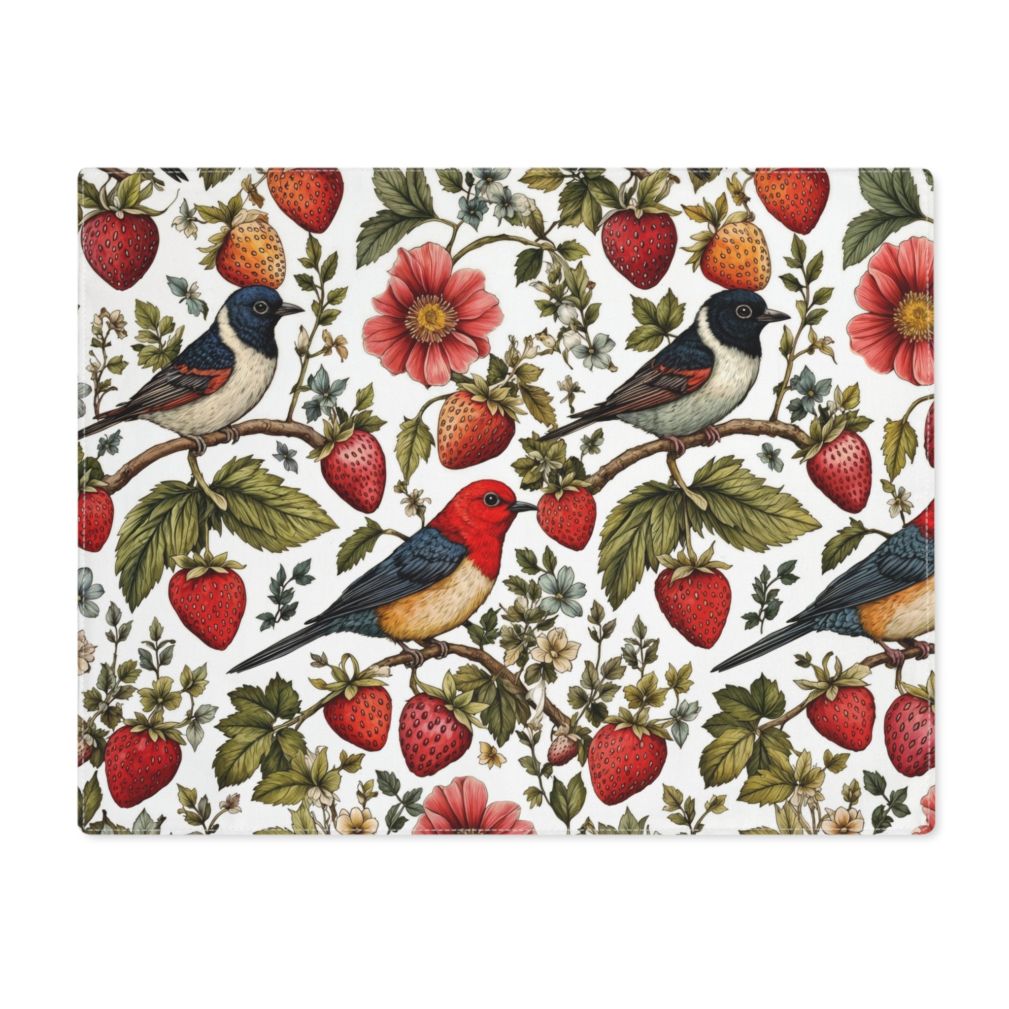 Garden Songbird | Strawberry Meadow Placemat Printify