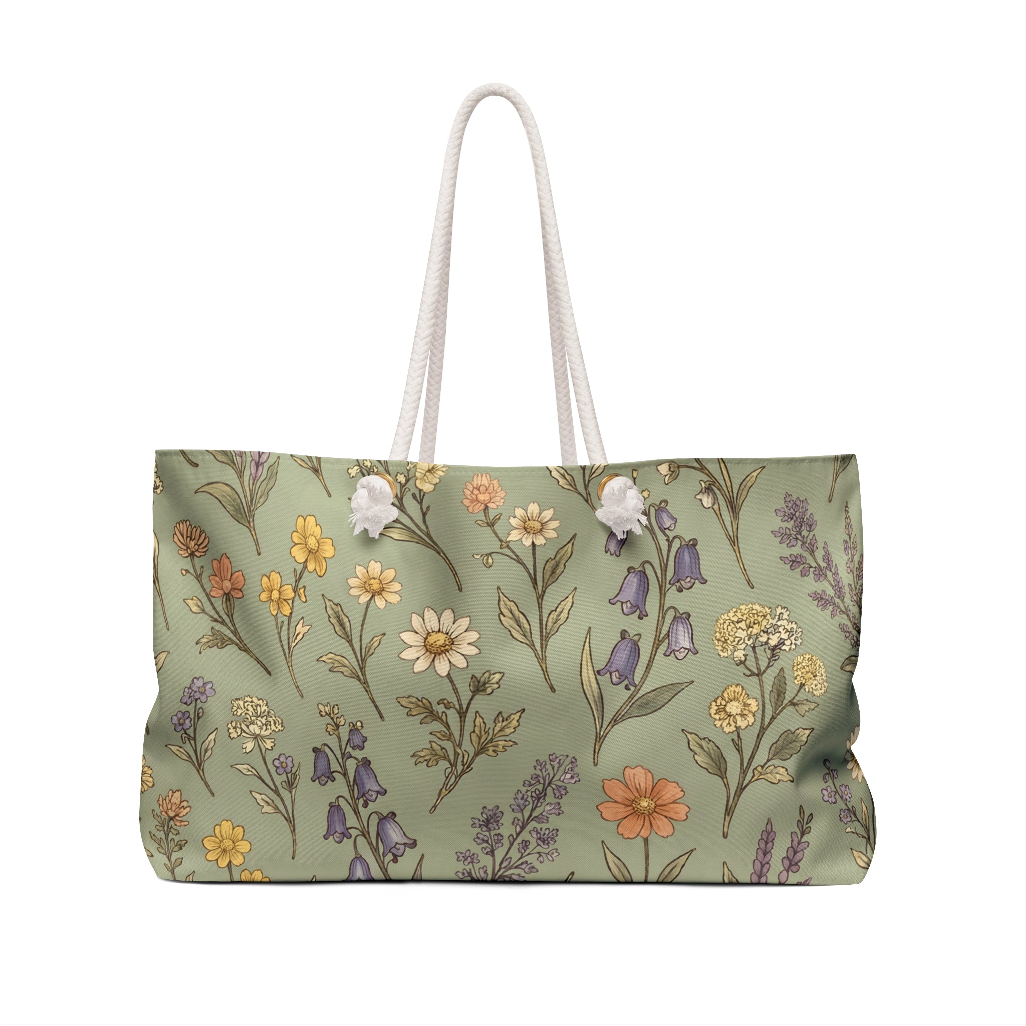 Spring Has Sprung in Green - Weekender Tote Bag Oversized