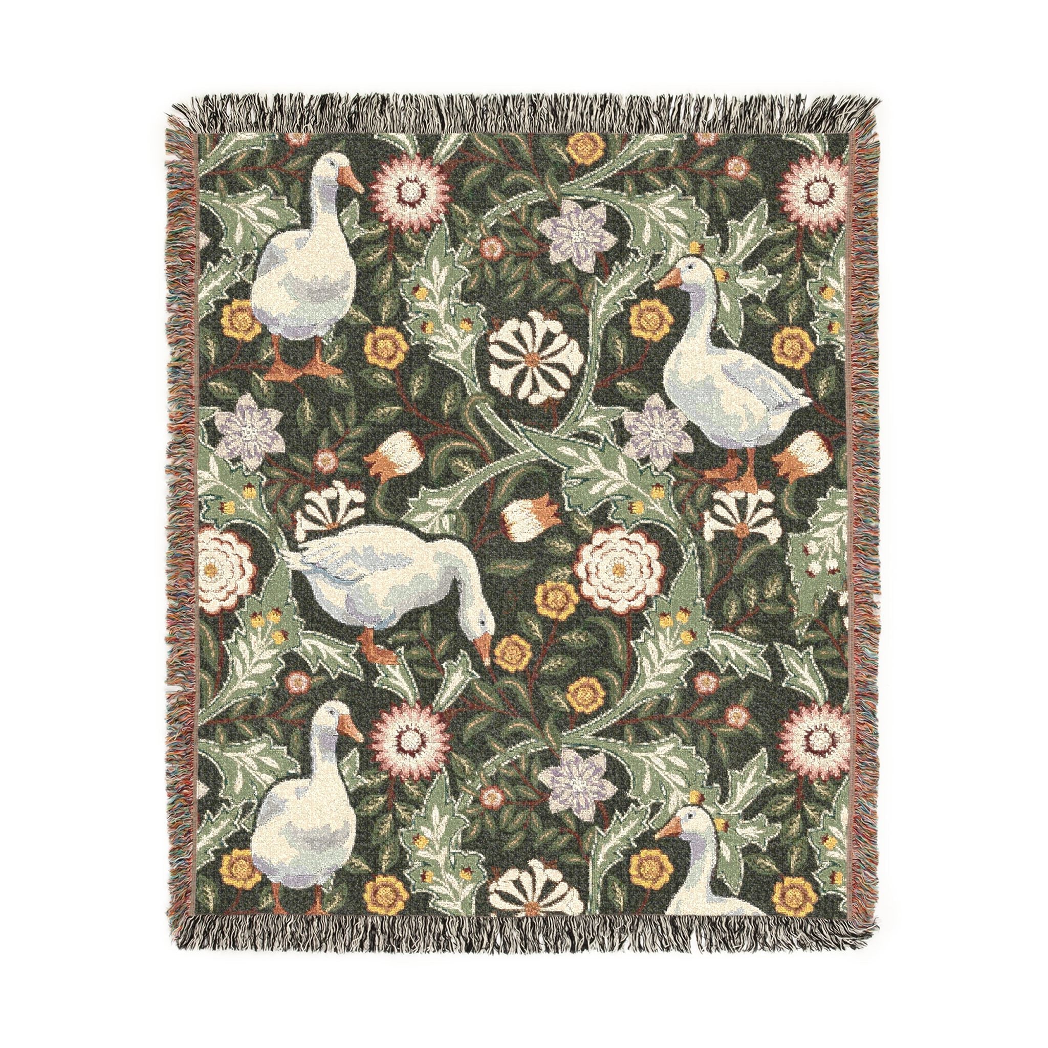 Thistle & Wing | Verdant Bloom Woven Blanket Printify