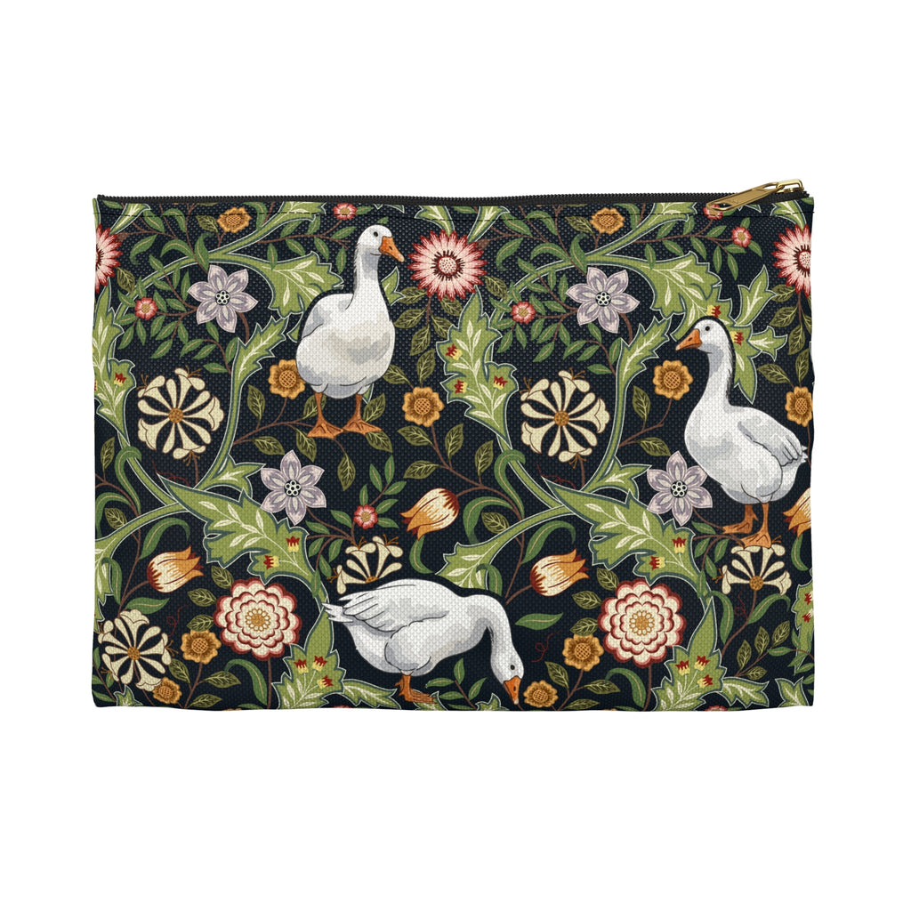 Thistle & Wing | Indigo Bloom Accessory Pouch Printify