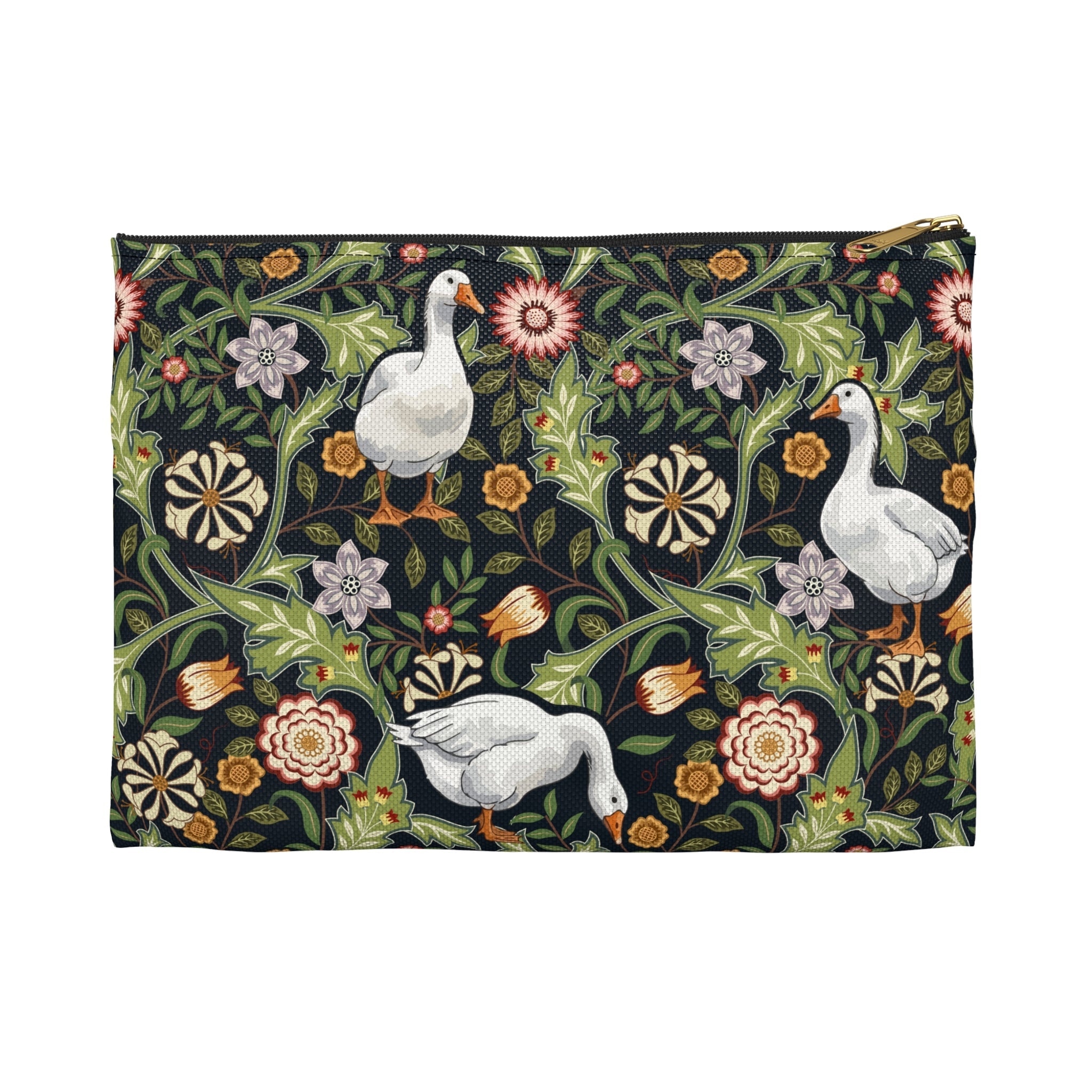 Thistle & Wing | Indigo Bloom Accessory Pouch Printify