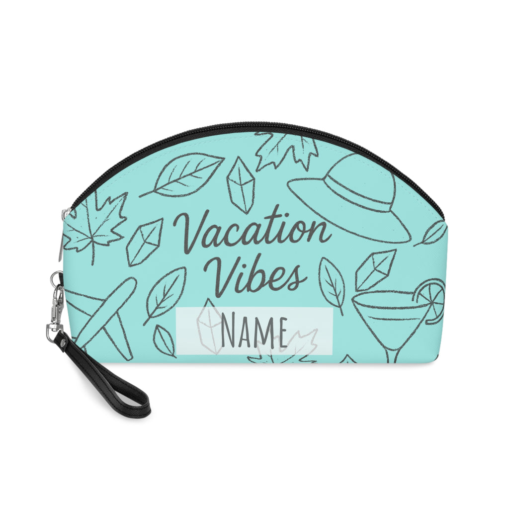 Luggage Make Up Bag Tiffany Blue | Personalized Travel Pouch | Custom Bridesmaid Gift