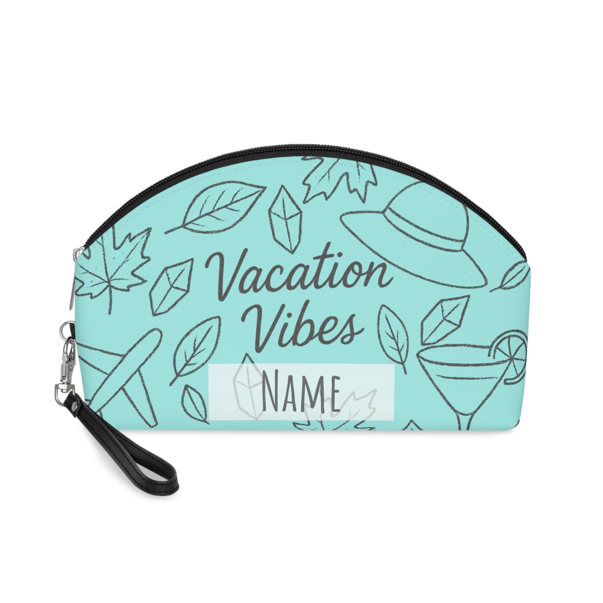 Luggage Make Up Bag Tiffany Blue | Personalized Travel Pouch | Custom Bridesmaid Gift