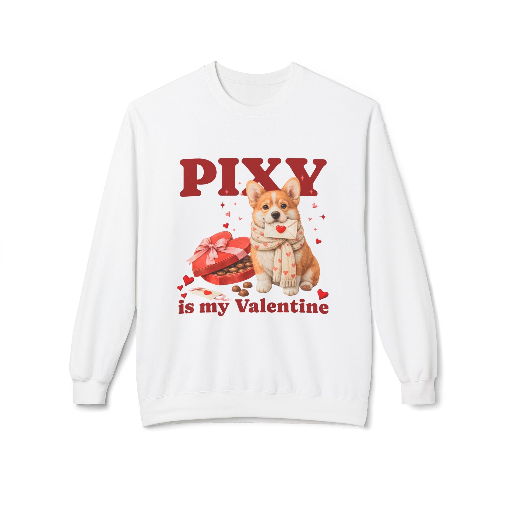 Corgi Matching Dog and Owner Valentine Shirts | Custom Dog Mom Sweatshirt and Dog Hoodie Set