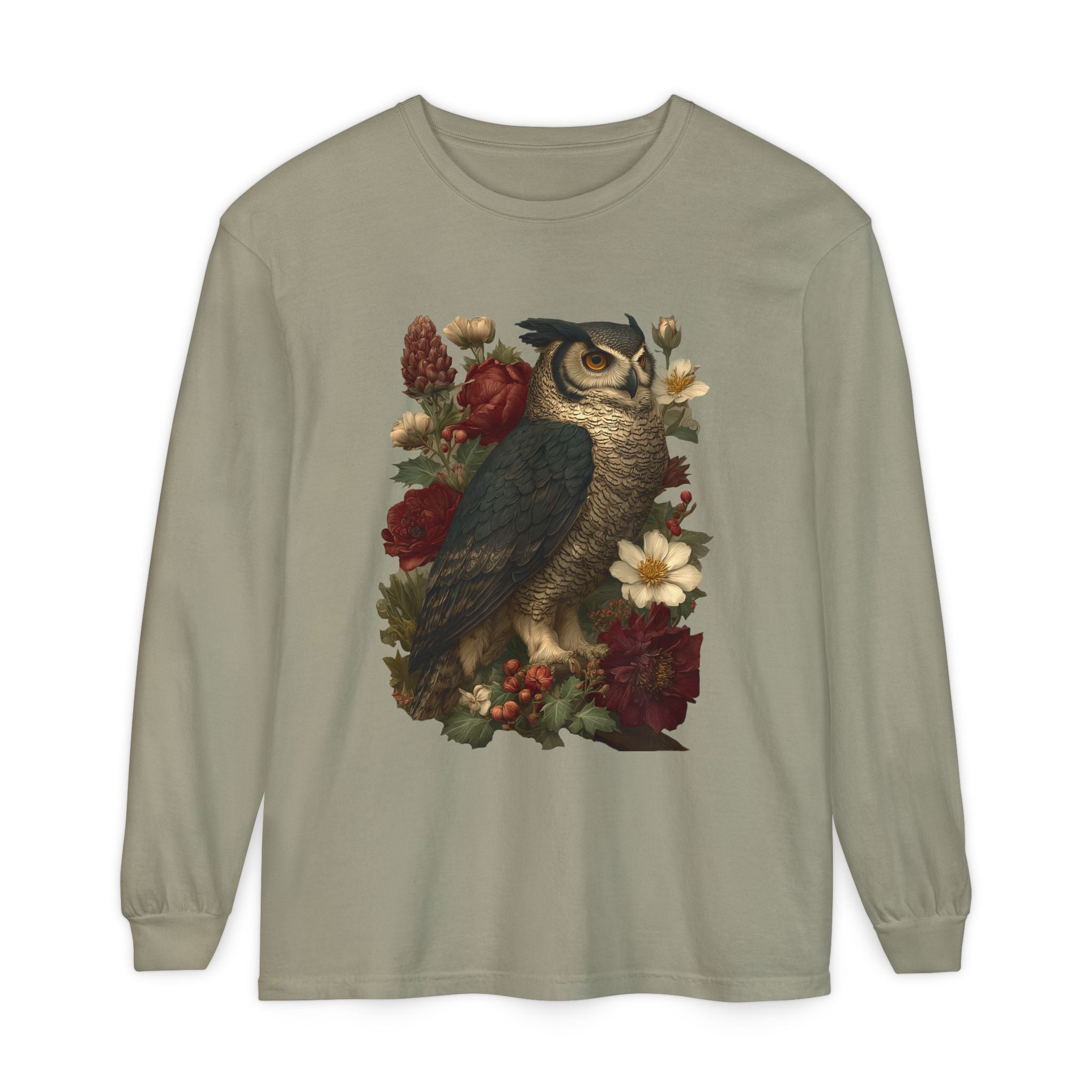 Gothmas Owl Long Sleeve Shirt | Goth Christmas Holiday Gift