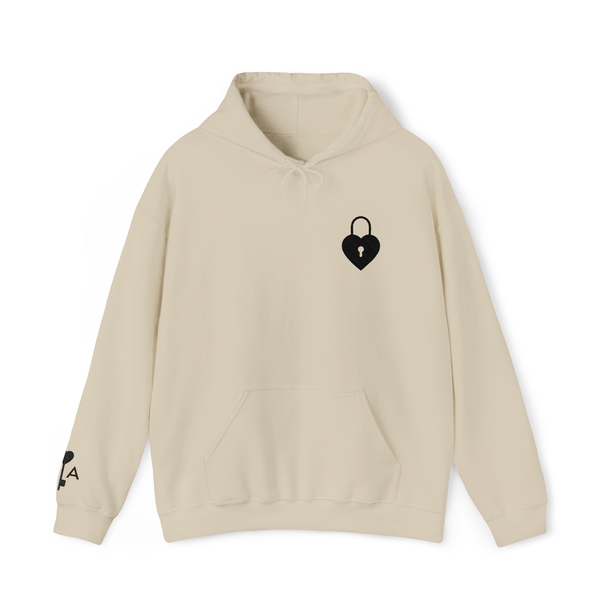 Valentine Hoodie Locked Heart Key | Couples Pullover Hoodie Sold Separately