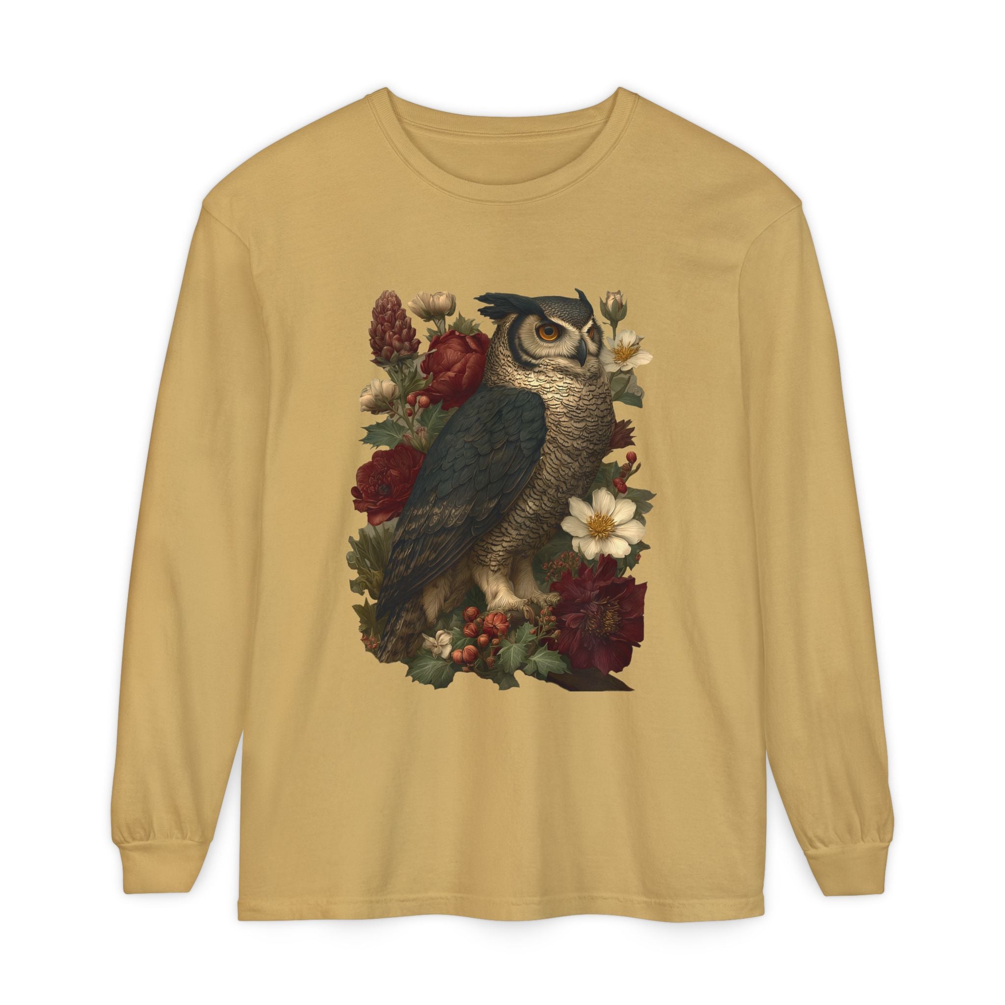 Gothmas Owl Long Sleeve Shirt | Goth Christmas Holiday Gift