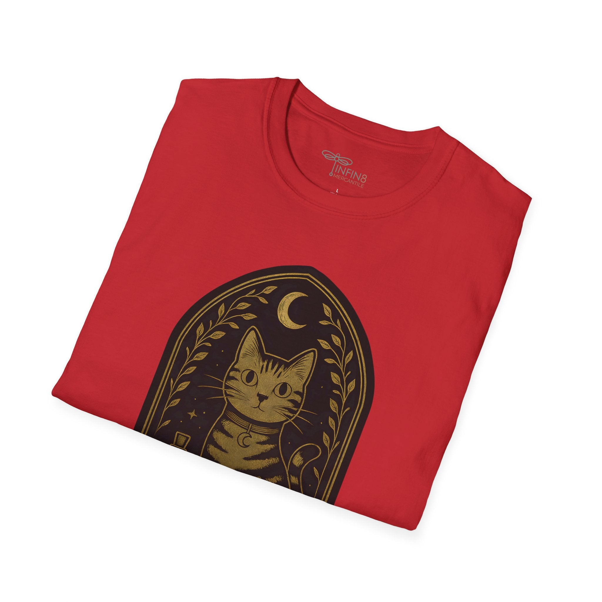 Feline Elixirs T-Shirt | Striped Cat Alchemy Graphic Tee for Mystical Pet Lovers